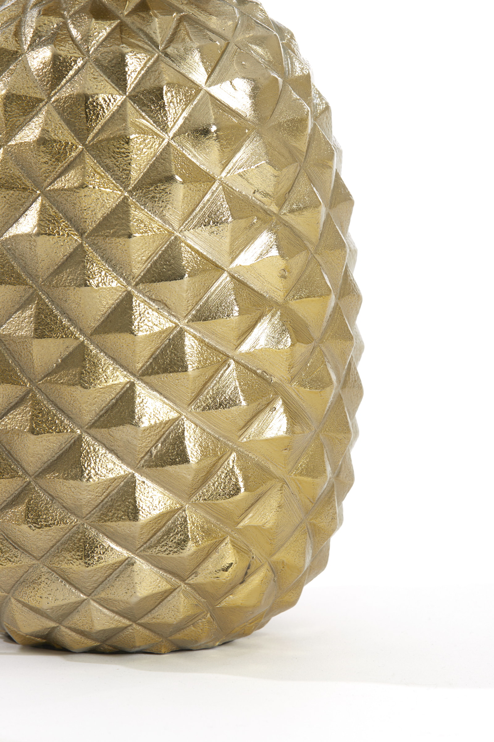 Light & Living Tafellamp 'Pineapple' 42cm, kleur Goud (excl. kap)
