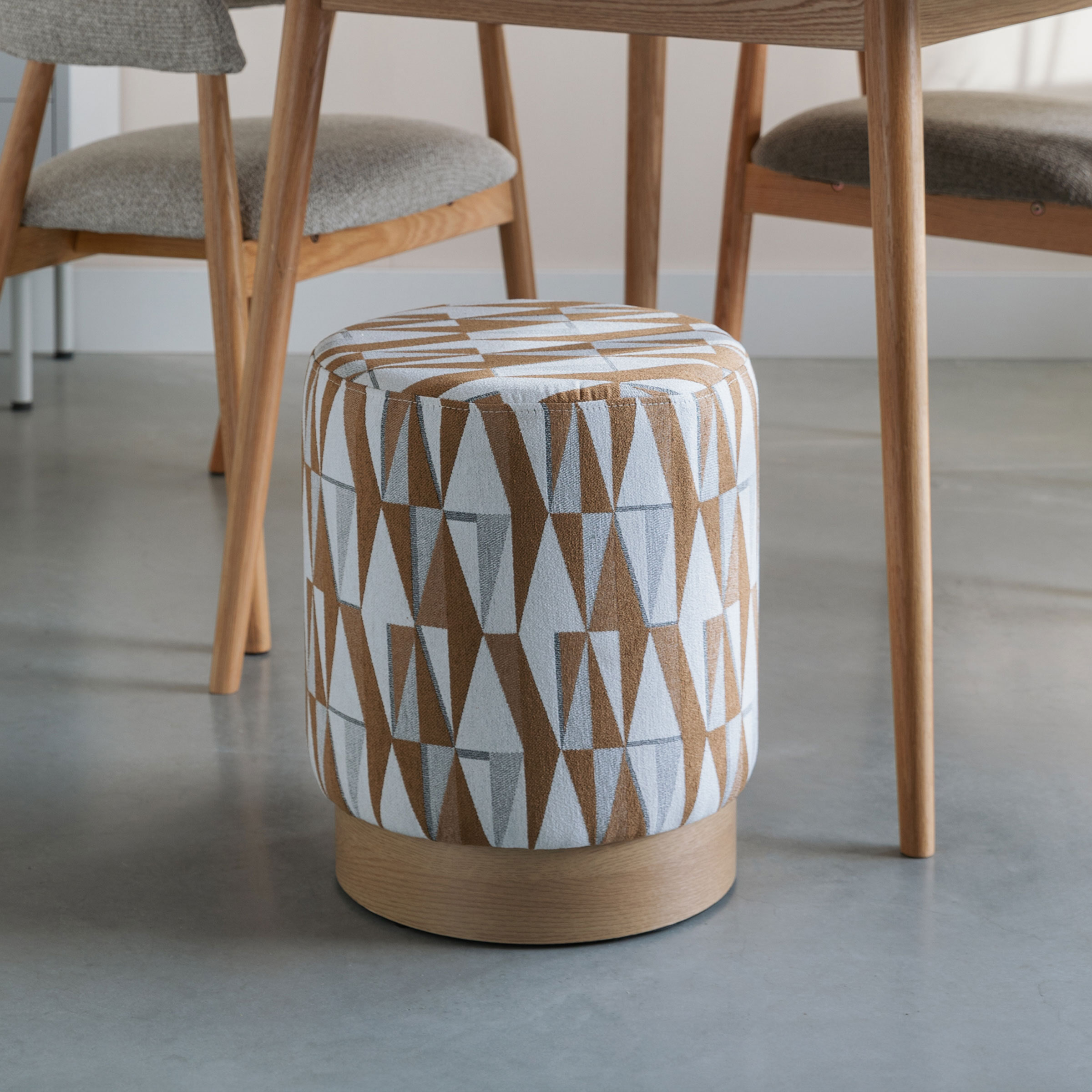 ZILT Poef Ramel 36cm - Bruin