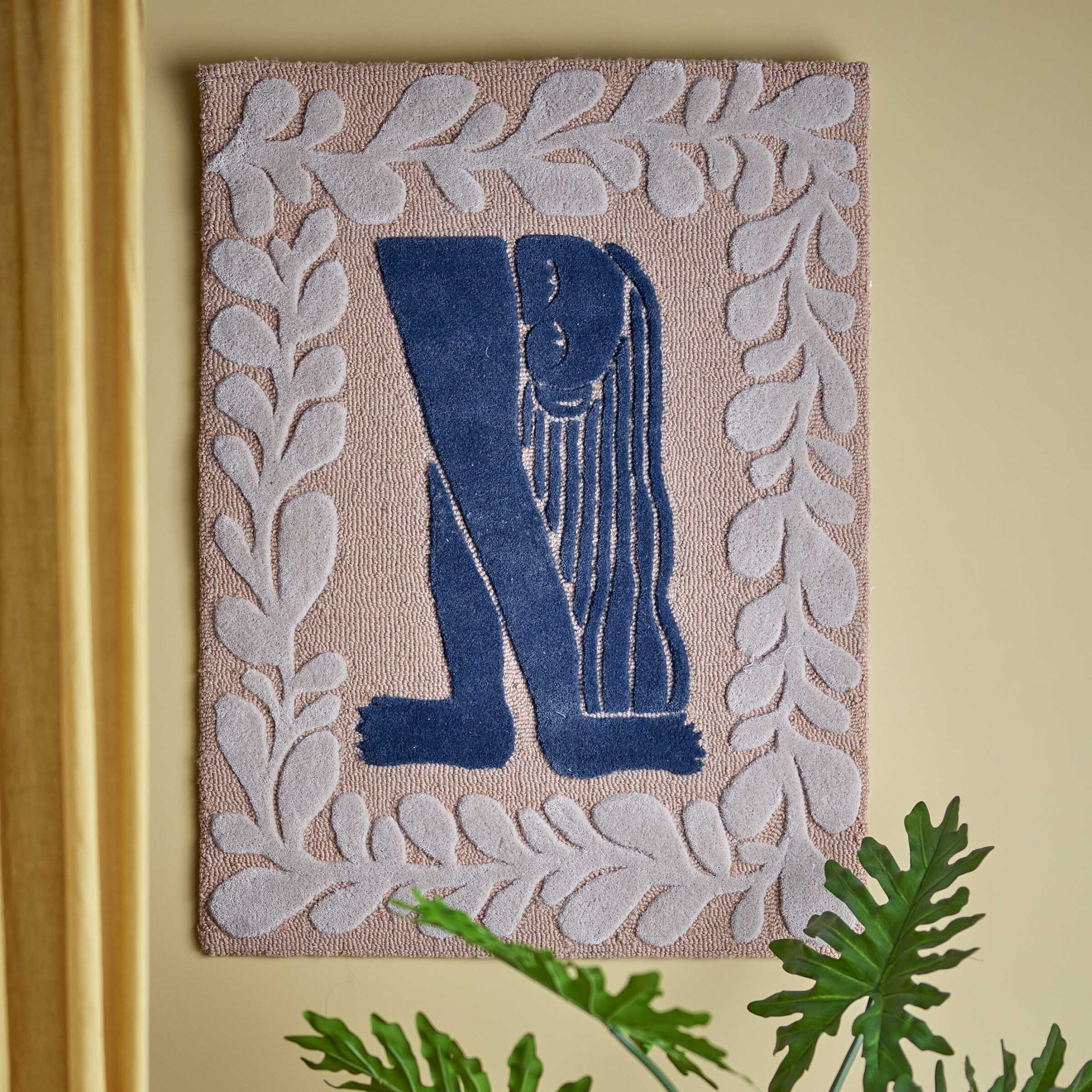 Bloomingville Wandkleed Atle Wol, 93 x 70cm - Meerkleurig