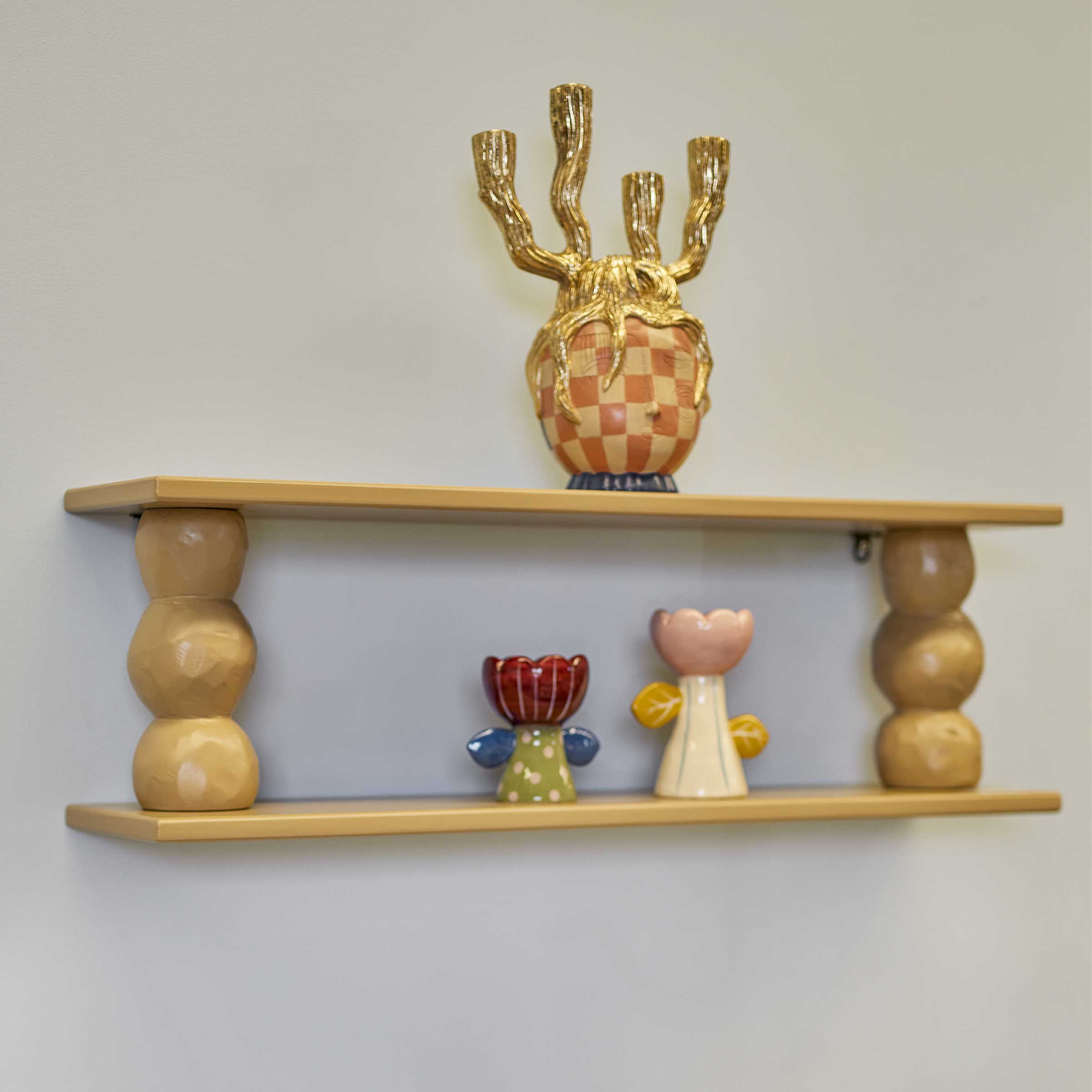 Bloomingville Wandplank Solan 80cm - Beige