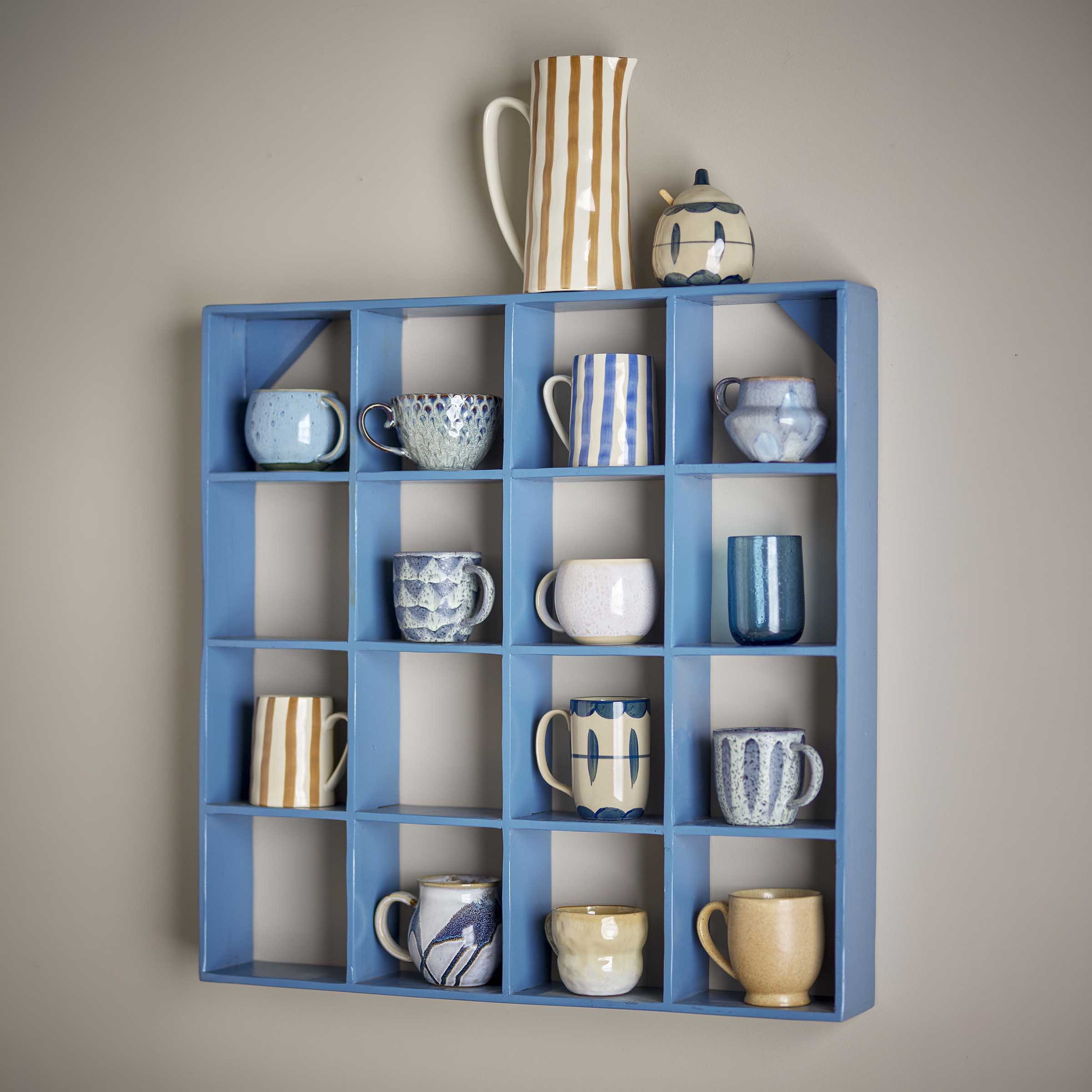 Bloomingville Wandrek Bekka 70 x 70cm - Blauw