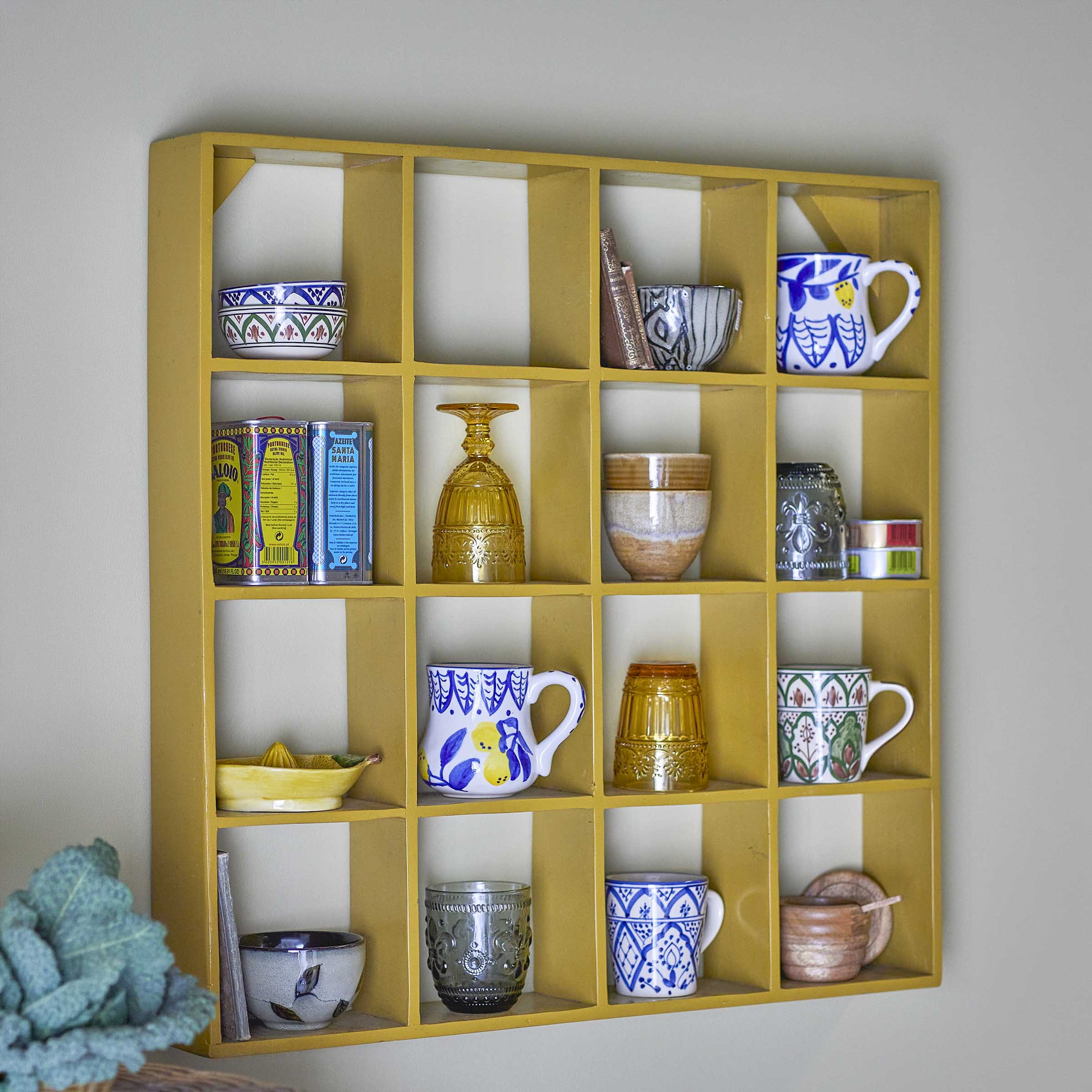 Bloomingville Wandrek Bekka 70 x 70cm - Geel