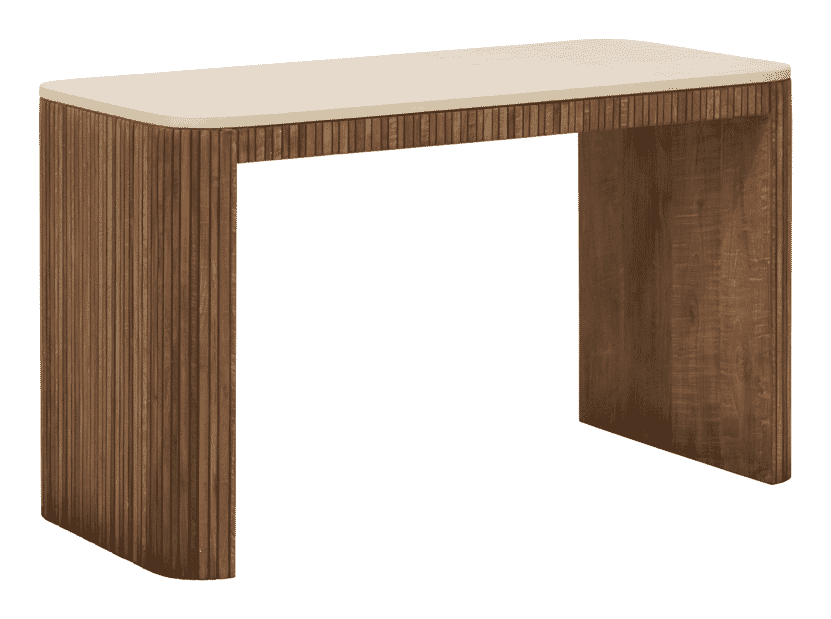 DTP Home Bureau Lagoon Mortex & Teakhout, 130 x 60cm - Naturel