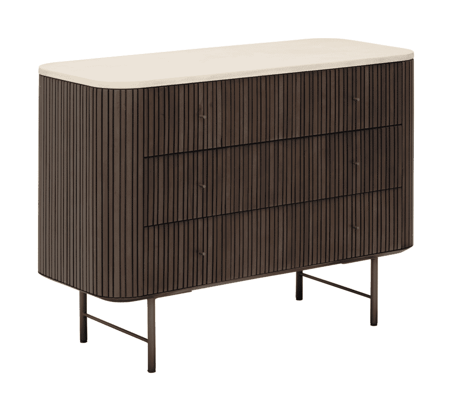 DTP Home Dressoir Maroon Mahoniehout en mortex, 110cm - Donkerbruin