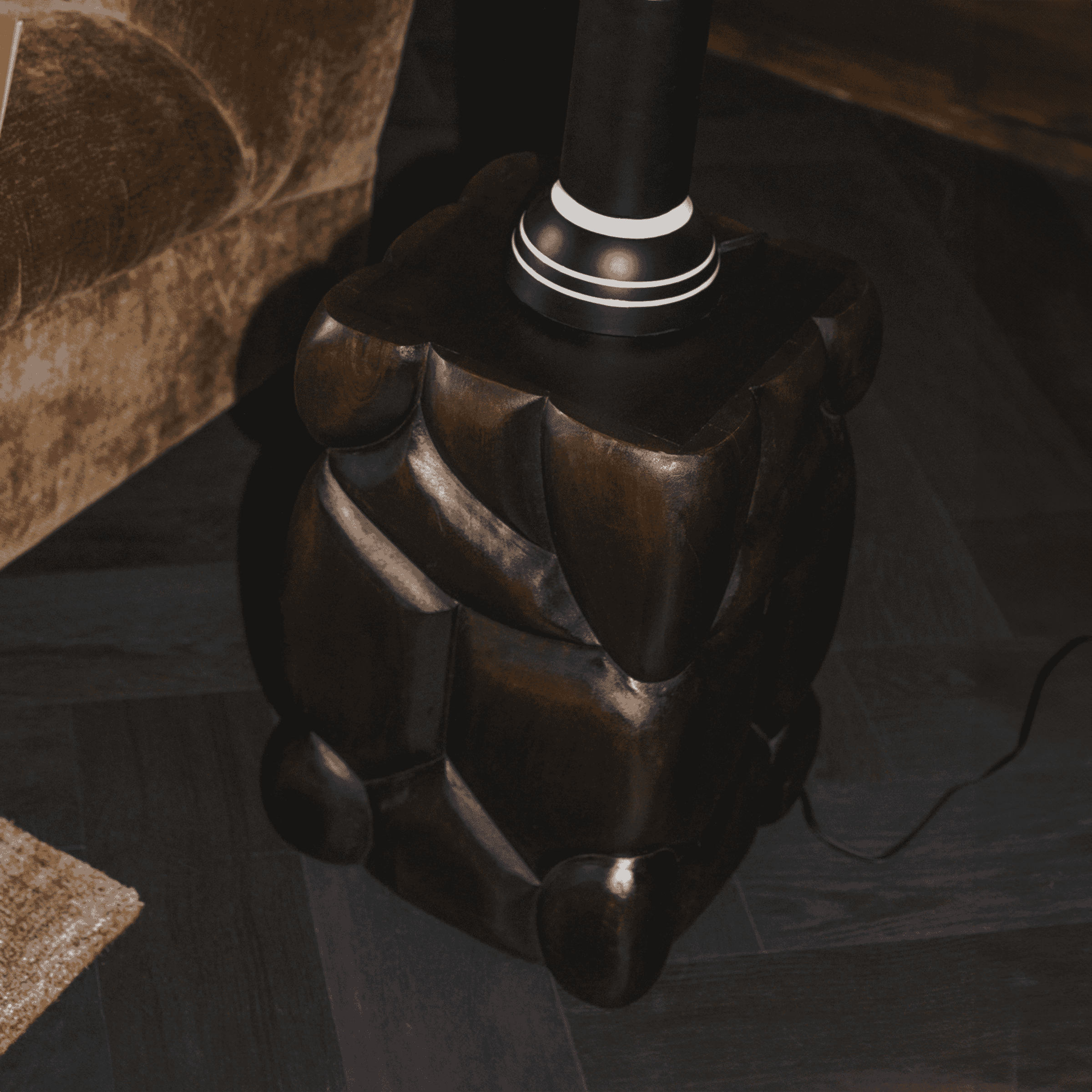 Dutchbone Krukje/Bijzettafel 'Brooklyn' Mangohout, 30 x 30cm