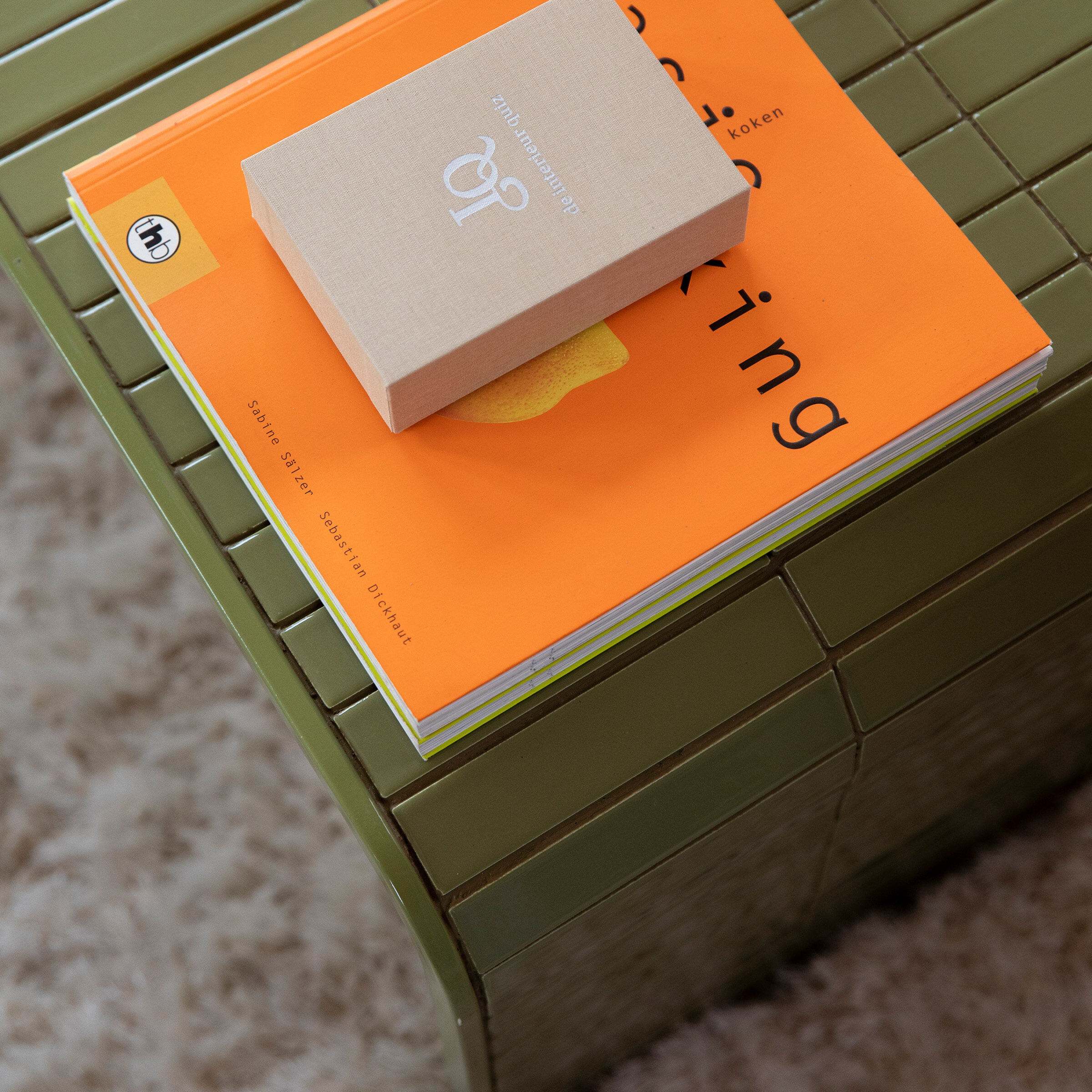 Zuiver Salontafel 'Tiles' 80 x 47cm, kleur Groen