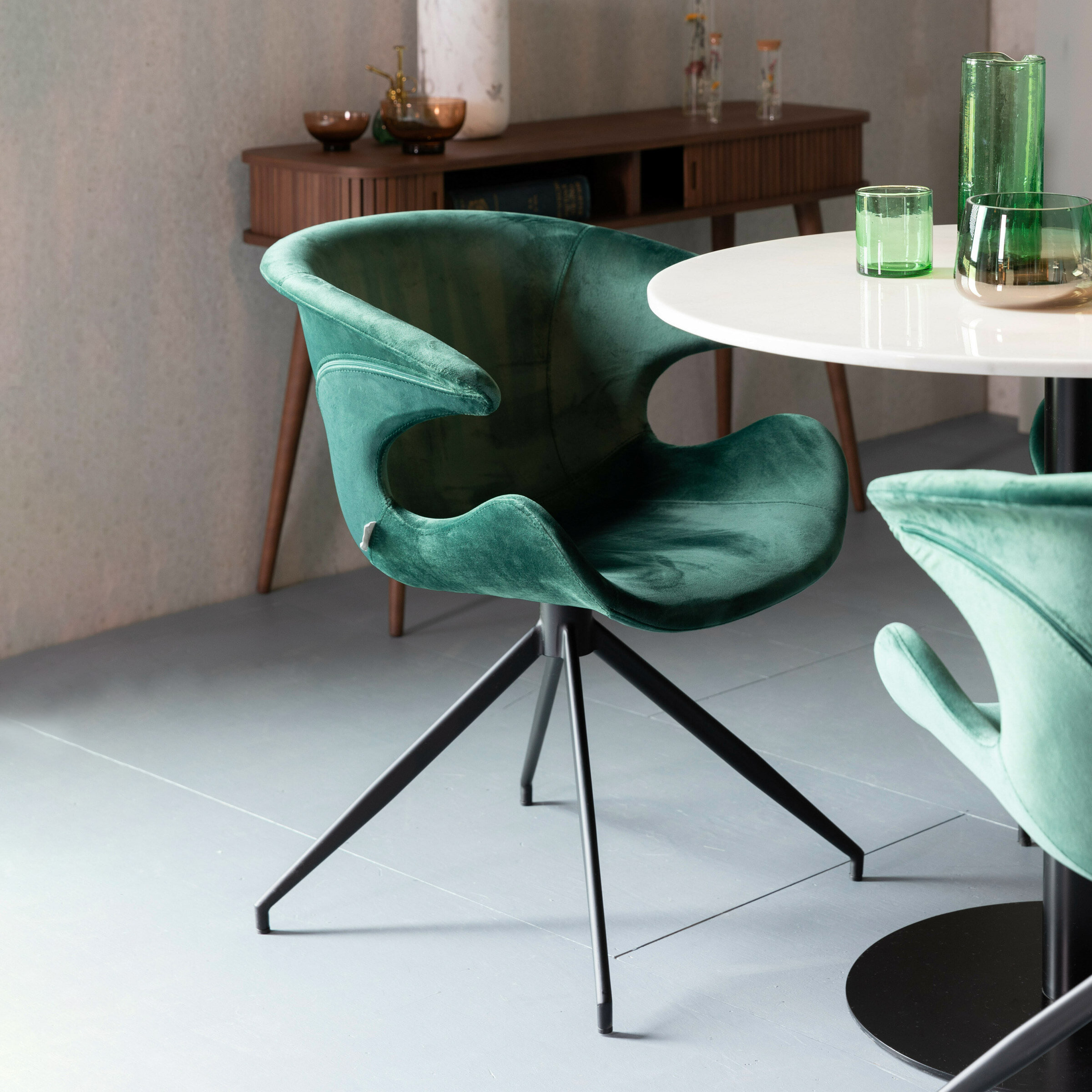 Zuiver Eetkamerstoel 'Mia' Velvet