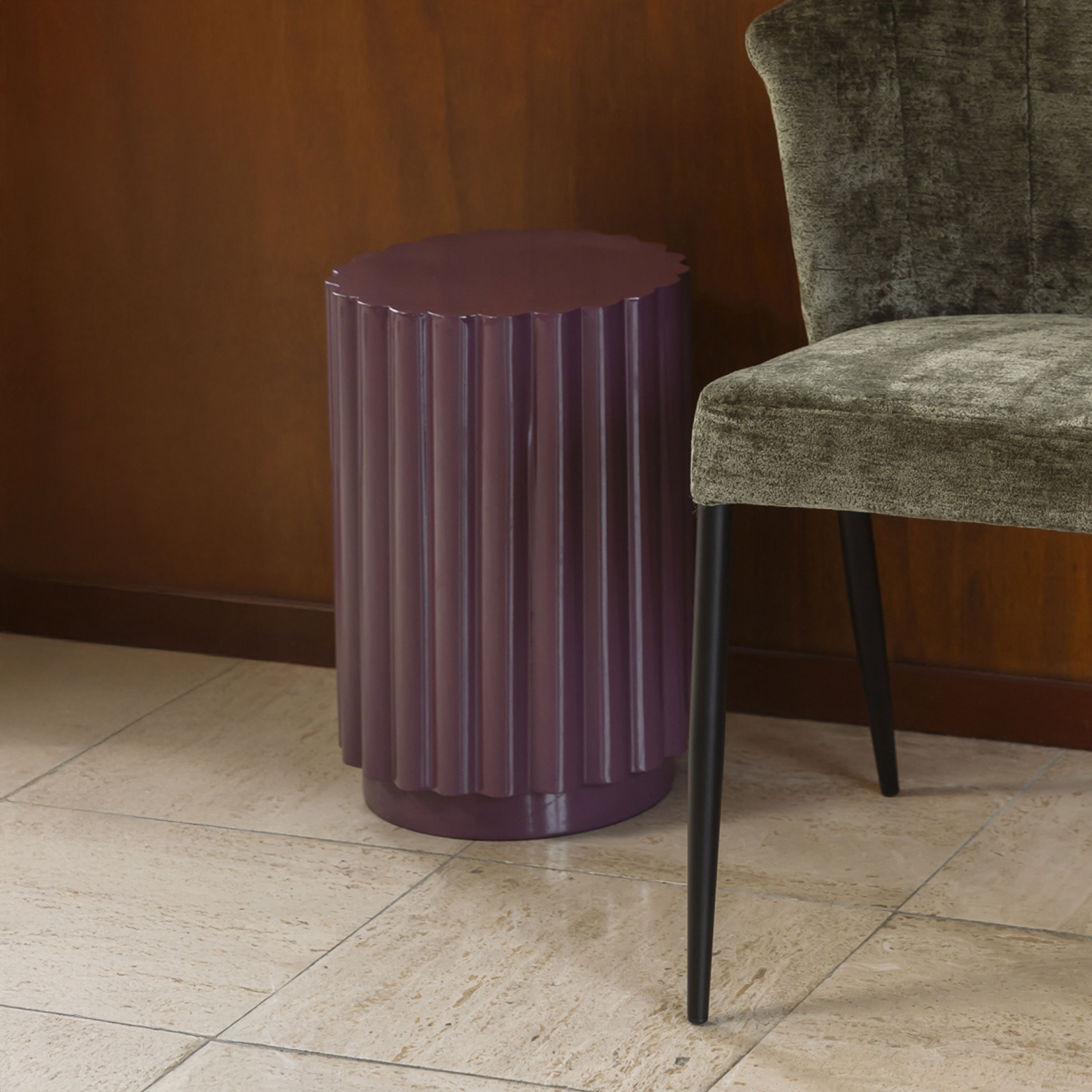 Dutchbone Bijzettafel/Kruk 'Camila' 