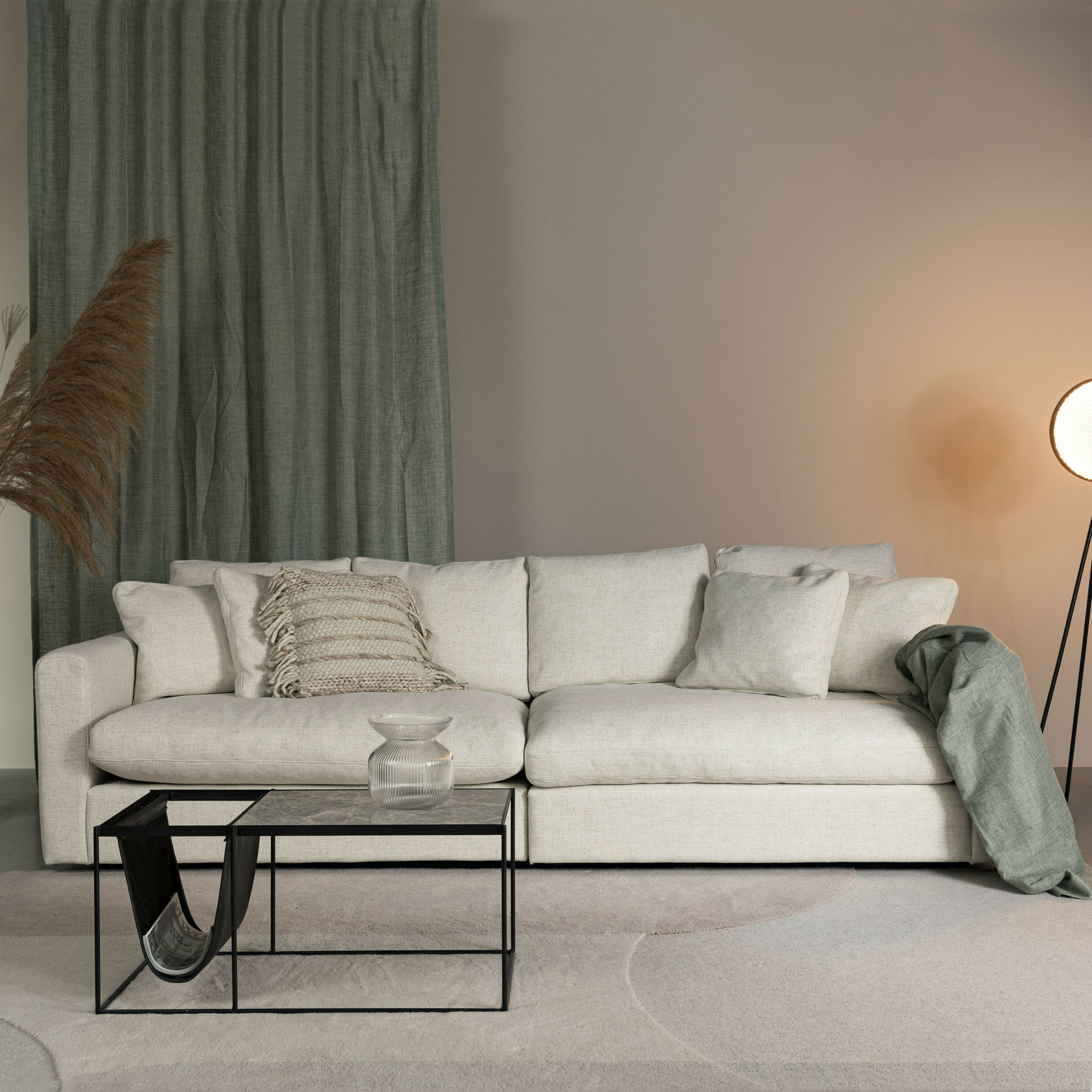 Zuiver 3-zits Bank Sense - Crème