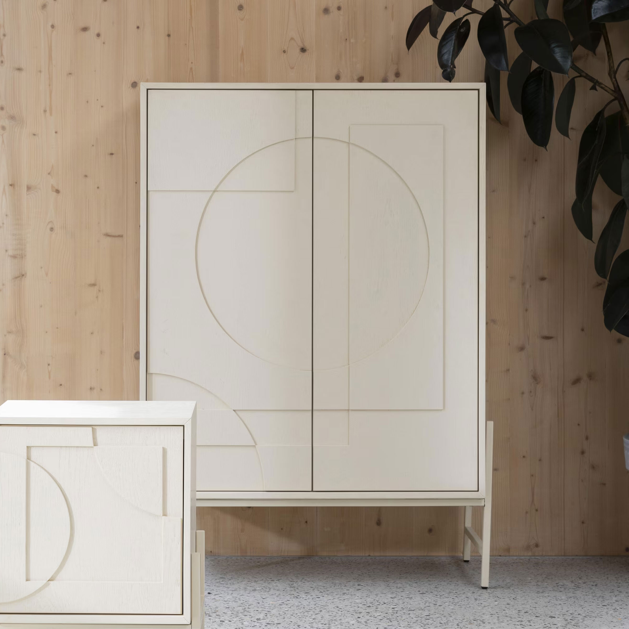 Zuiver Opbergkast Faces Eikenhout, 140 x 100cm - Beige