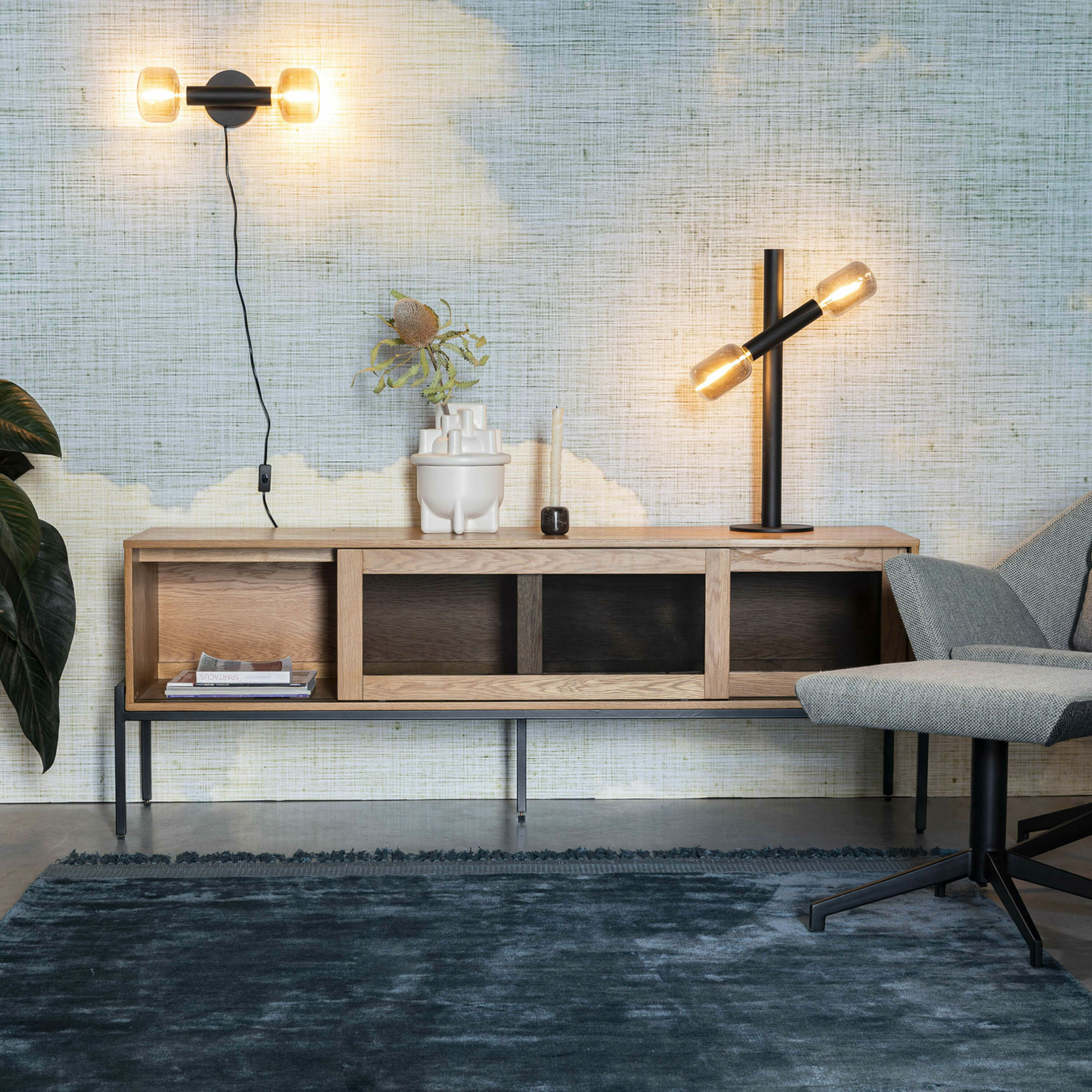 Zuiver TV-meubel Hardy Eikenhout, 160cm - Naturel