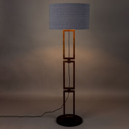 Dutchbone Vloerlamp 'Nashville' 154cm hoog, kleur Blauw