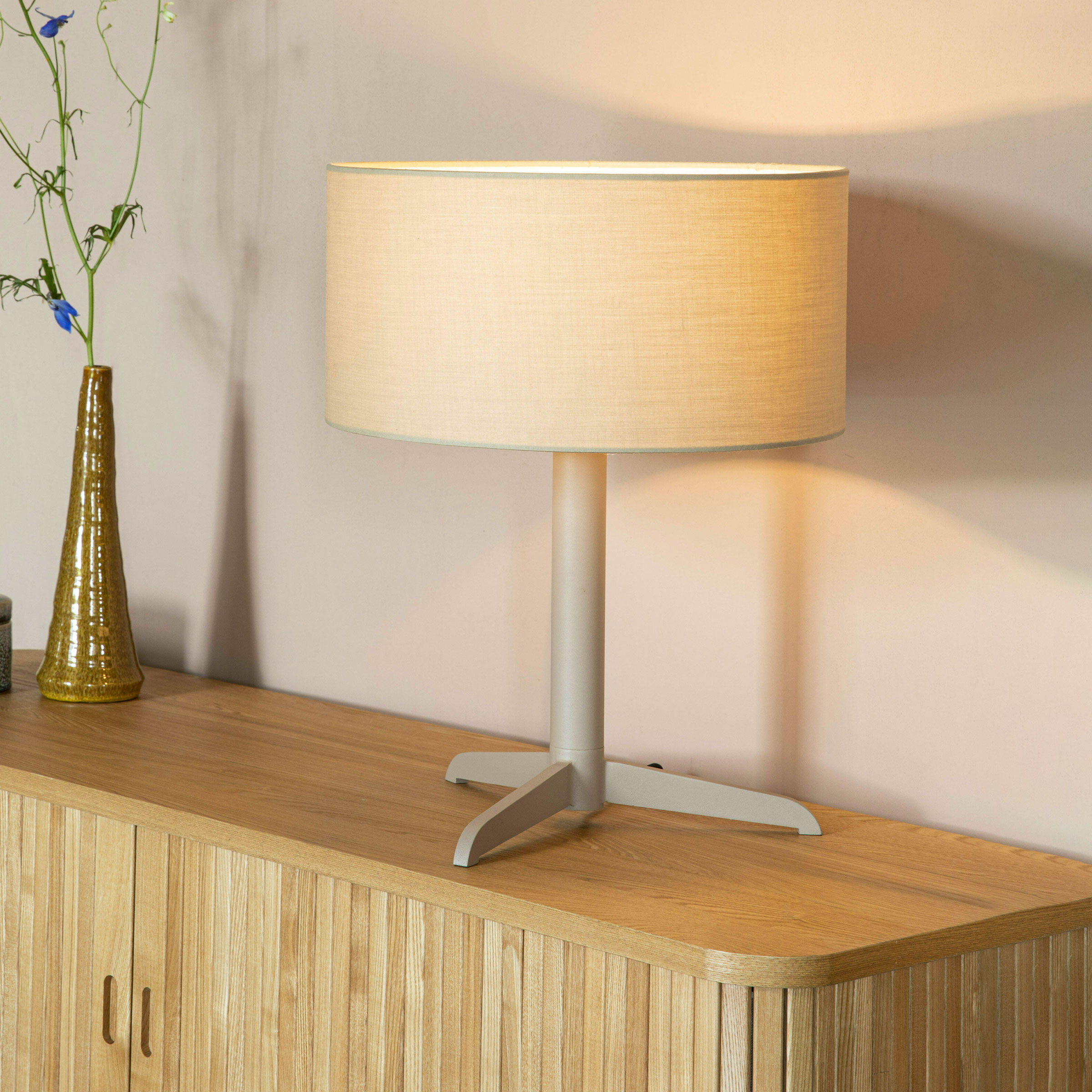 Zuiver Tafellamp 'Shelby' kleur Taupe