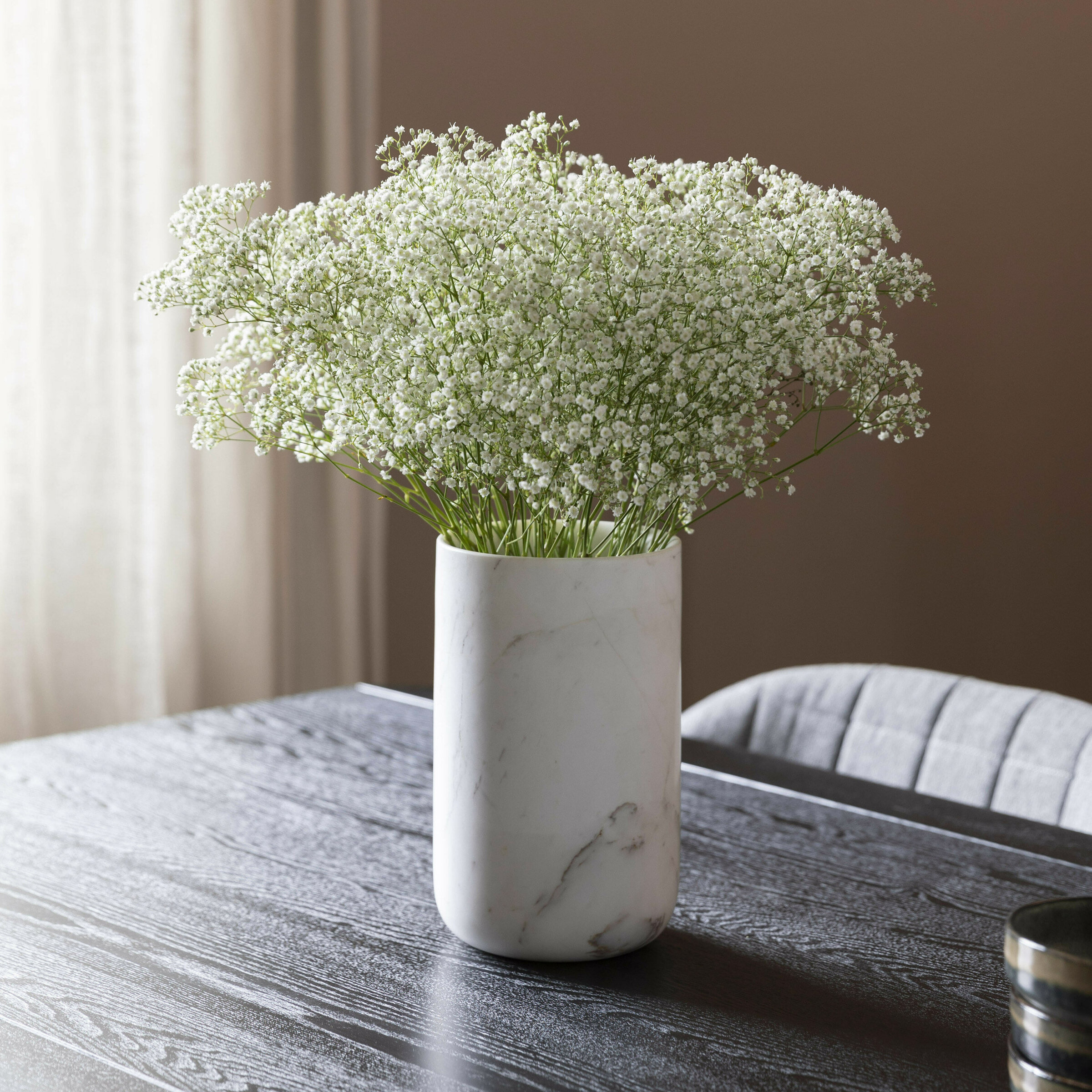 Zuiver Vaas 'Fajen' Marmer, 25cm hoog