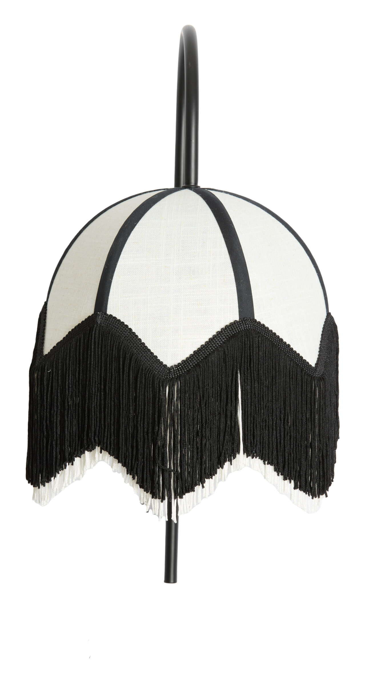 Light & Living Wandlamp 'Sulina' Linnen, kleur Wit/Zwart