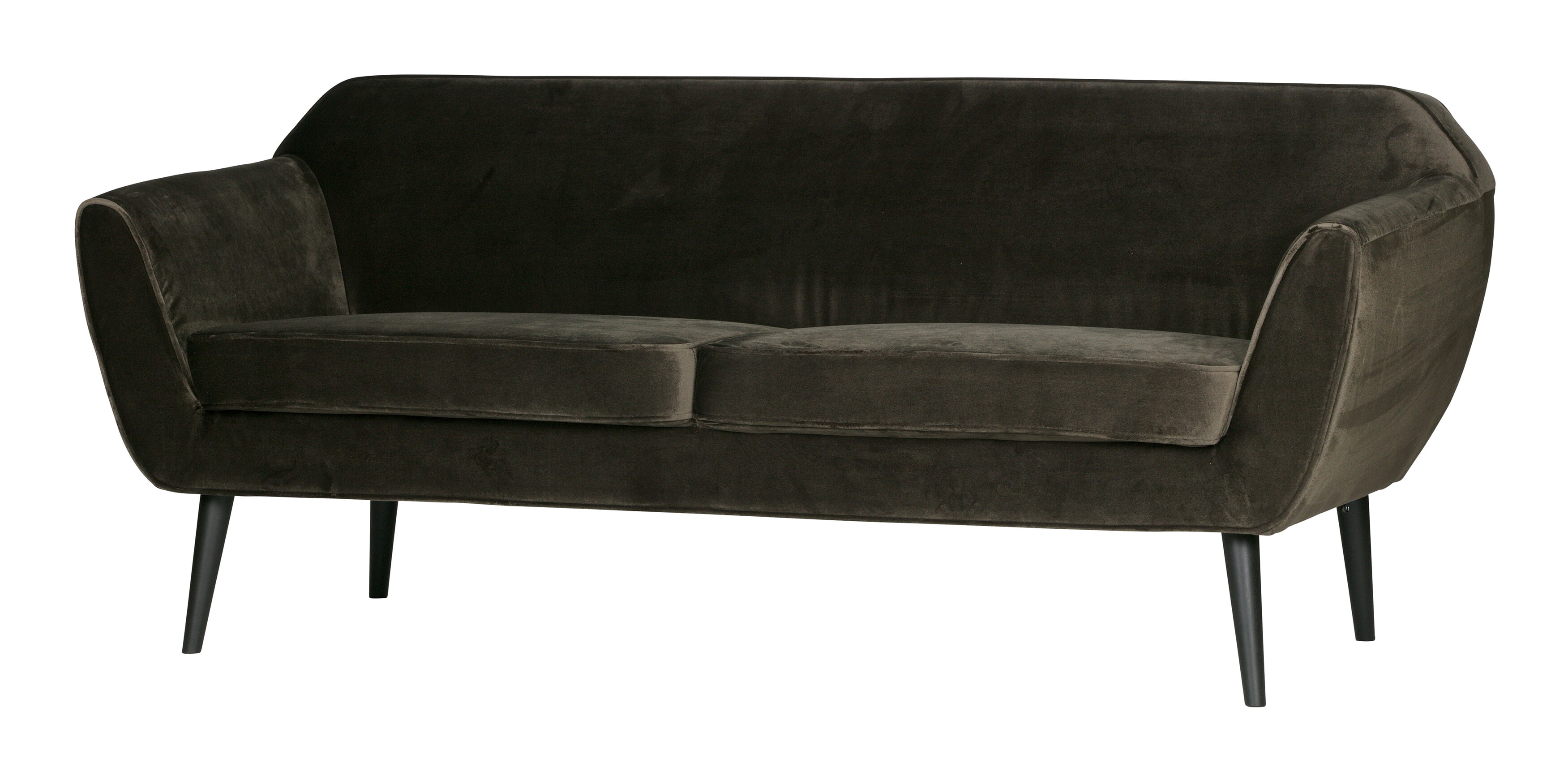 WOOOD 2-zits Bank 'Rocco' Velvet, kleur Groen