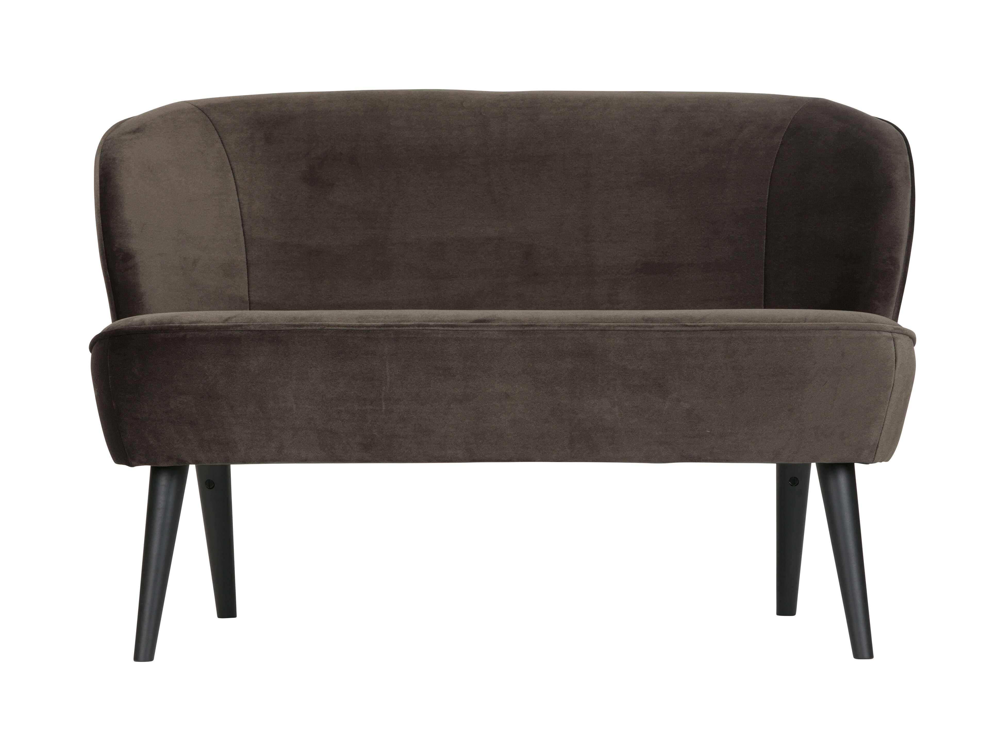 WOOOD Bankje 'Sara' Velvet, kleur Groen