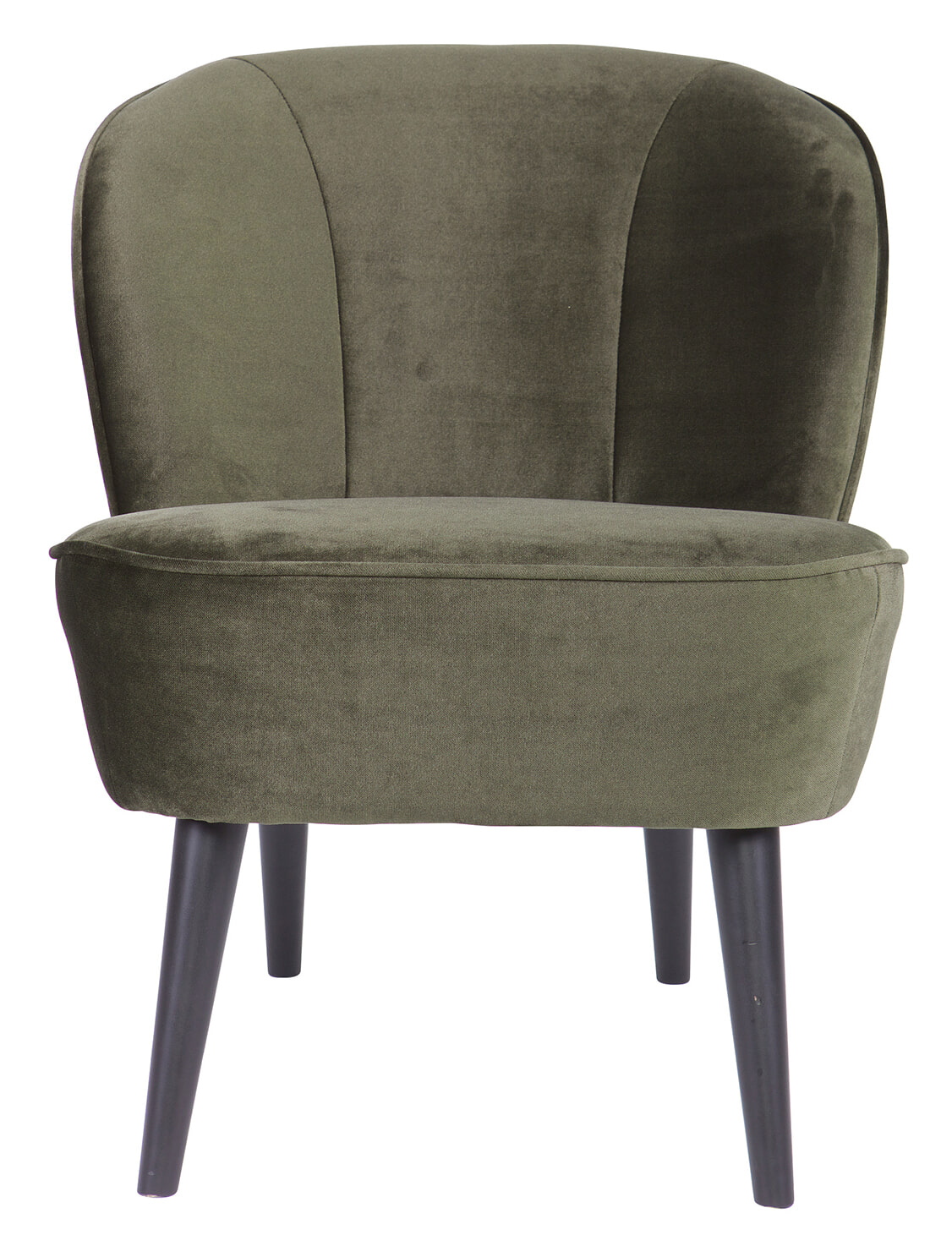 WOOOD Fauteuil 'Sara' Velvet, kleur Groen