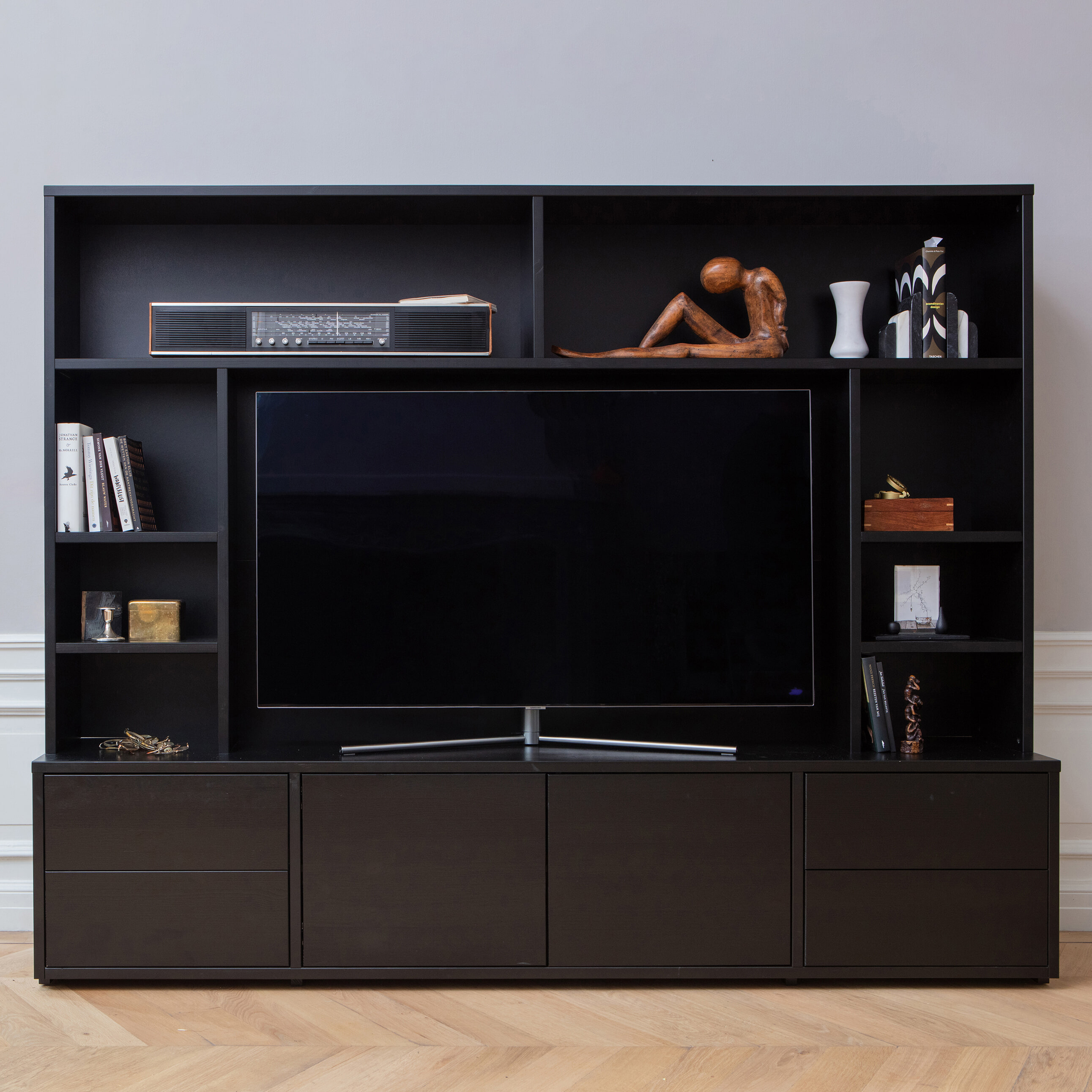 WOOOD TV-Kast 'Maxel', kleur Zwart WOOOD TV-Kast 'Maxel', kleur Zwart