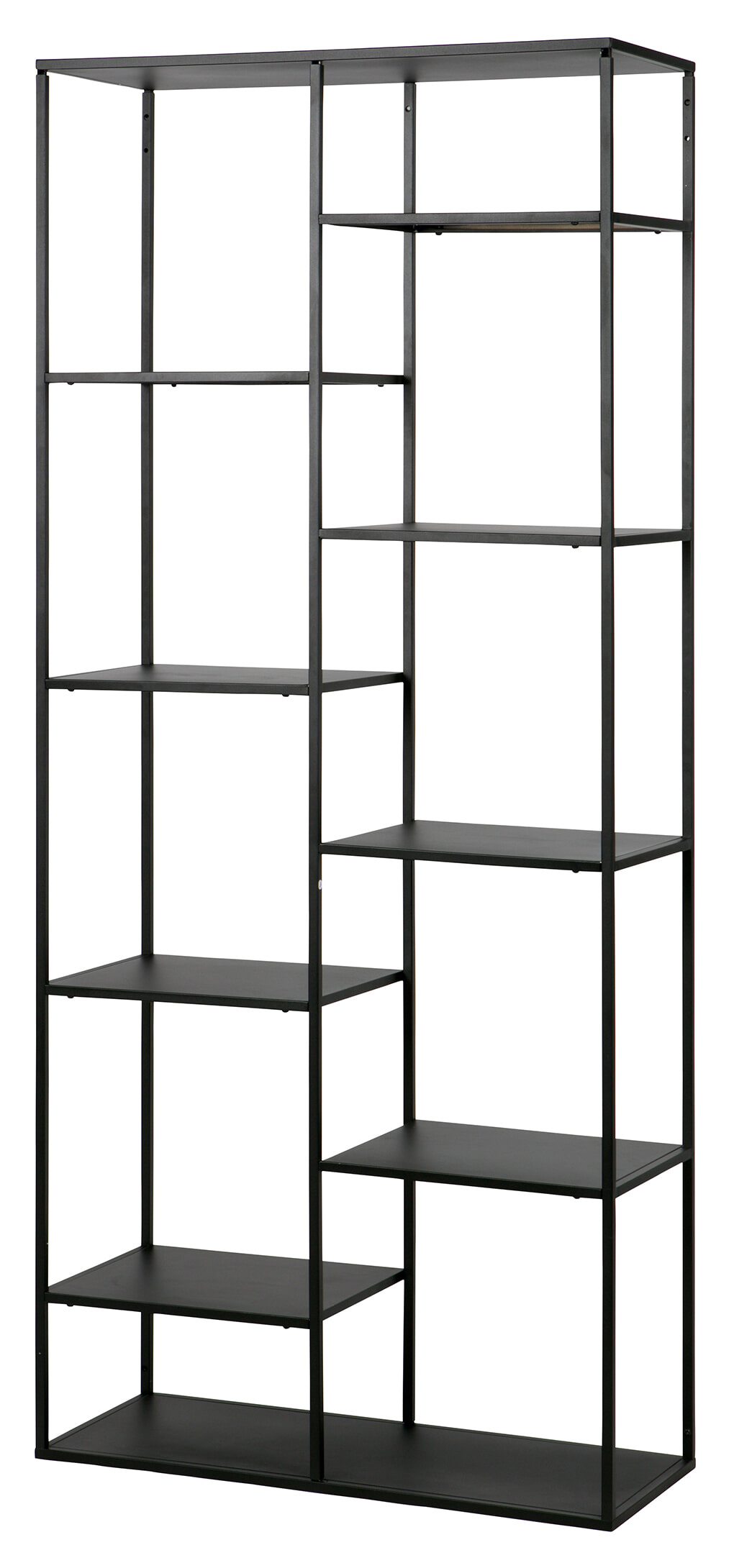 WOOOD Metalen Wandrek 'June' 85cm, kleur Zwart WOOOD Metalen Wandrek 'June' 85cm, kleur Zwart
