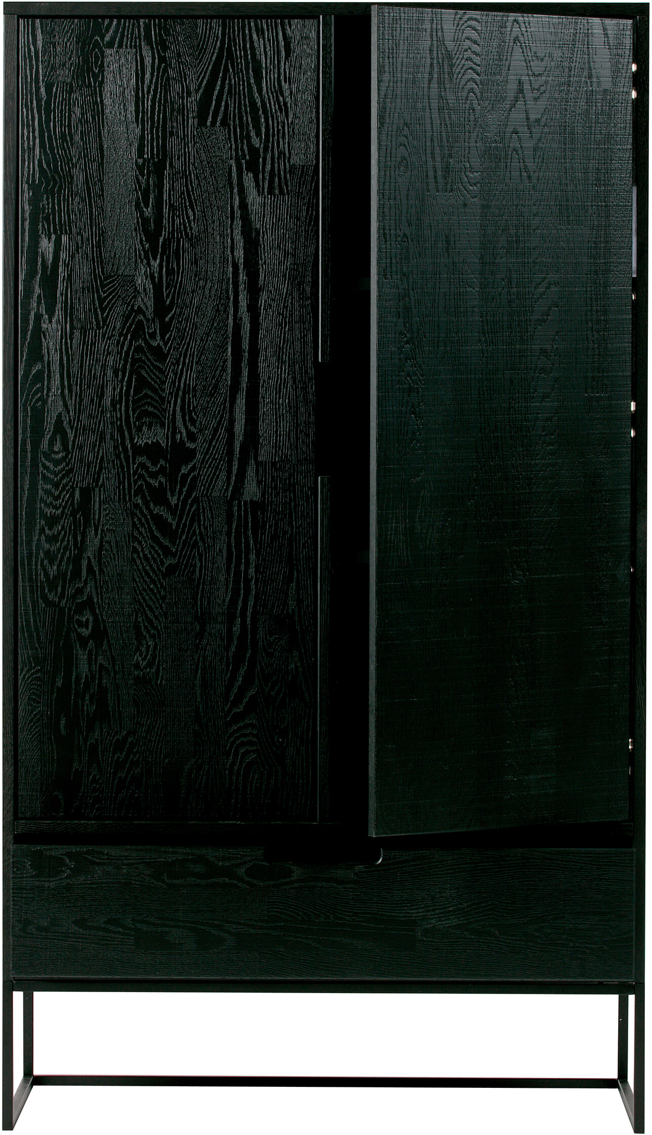 WOOOD Opbergkast 'Silas', kleur Zwart