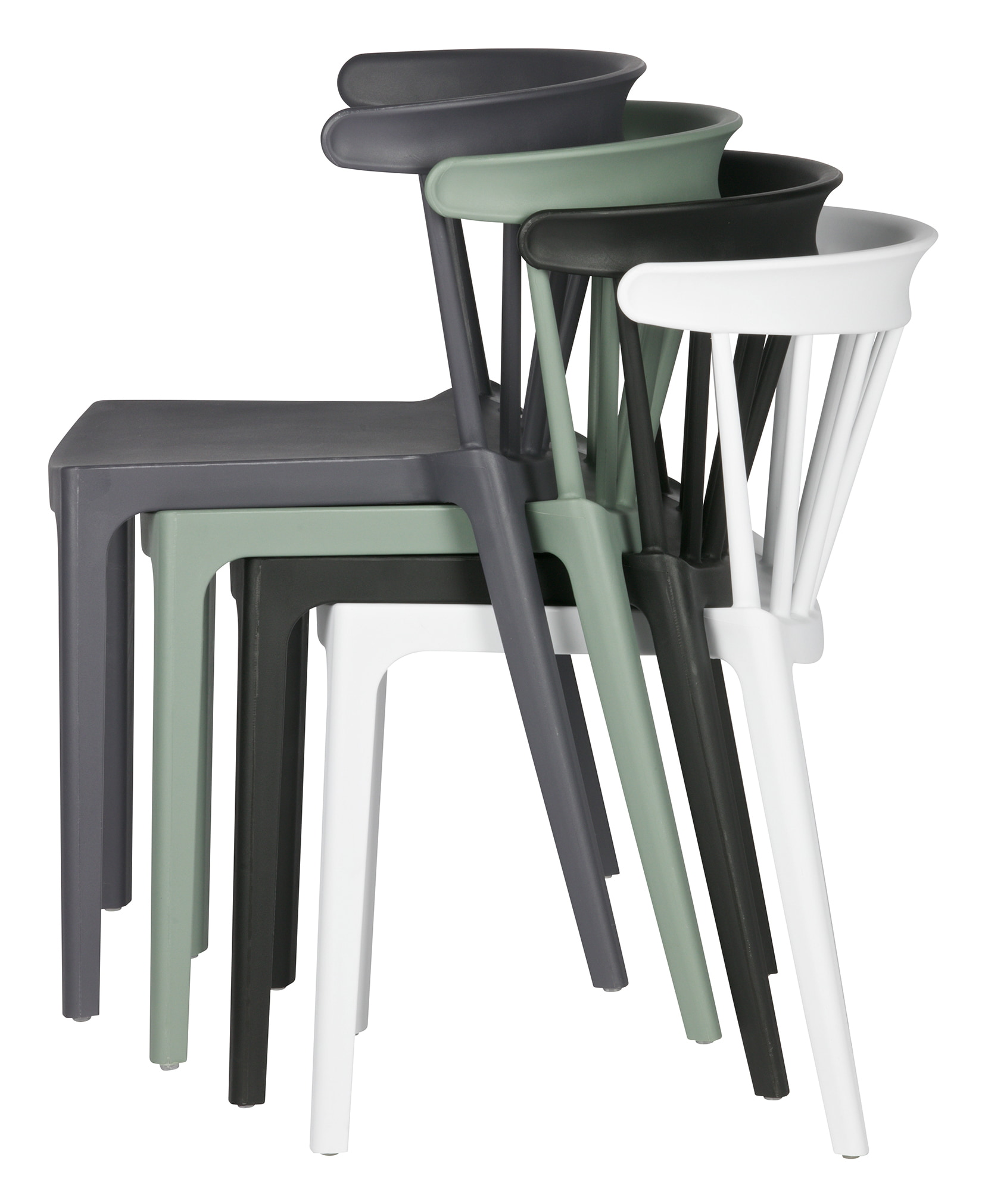WOOOD Tuin / Eetkamerstoel 'Bliss' kleur Zwart