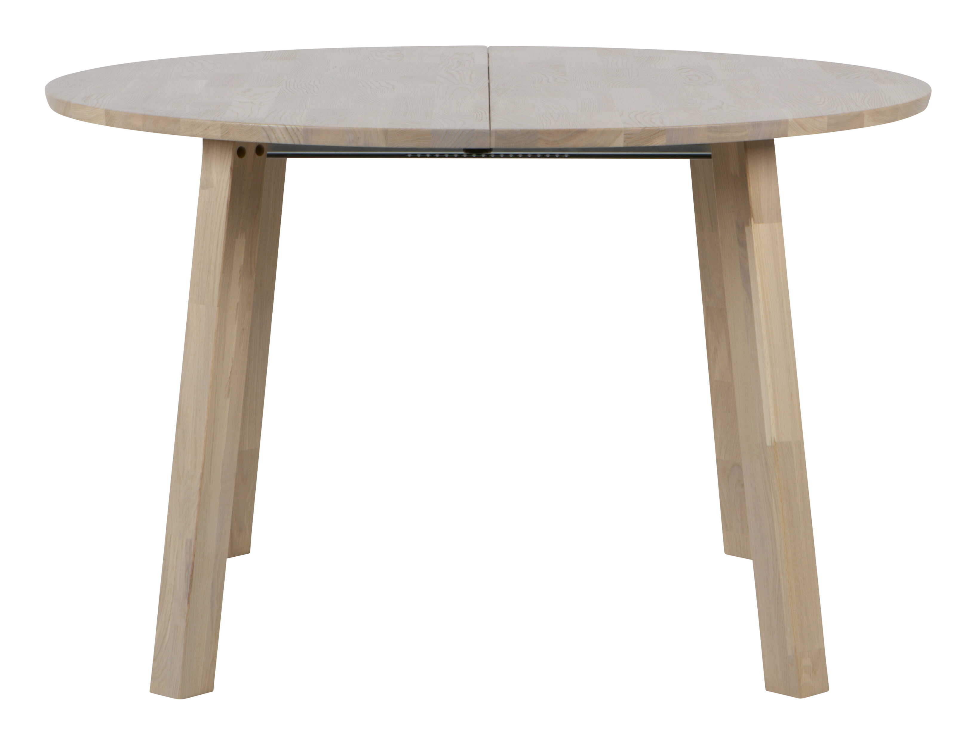 WOOOD Uitschuifbare Ronde Eettafel 'Lange Jan' 120 x 120-200cm, kleur Eiken