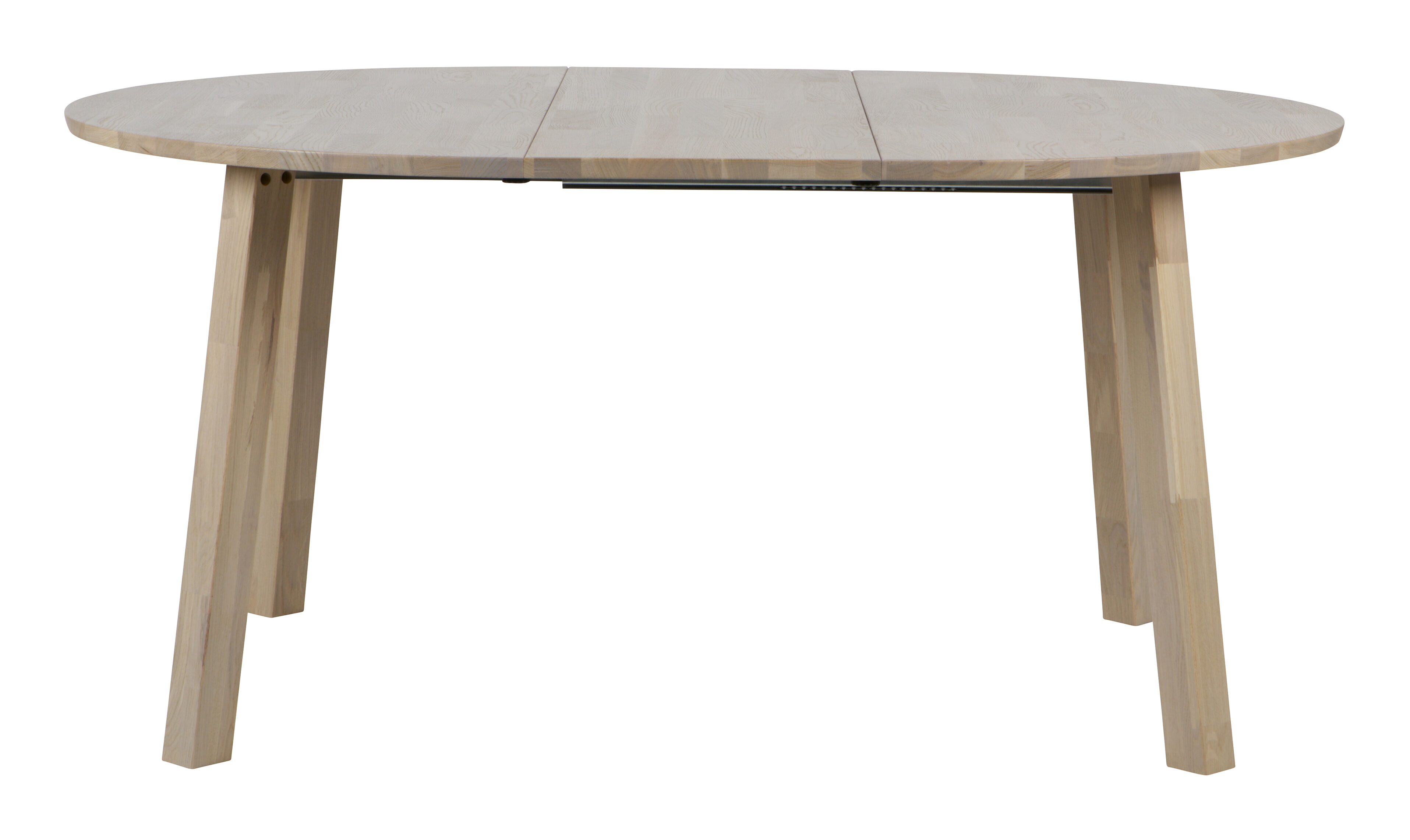 WOOOD Uitschuifbare Ronde Eettafel 'Lange Jan' 120 x 120-200cm, kleur Eiken