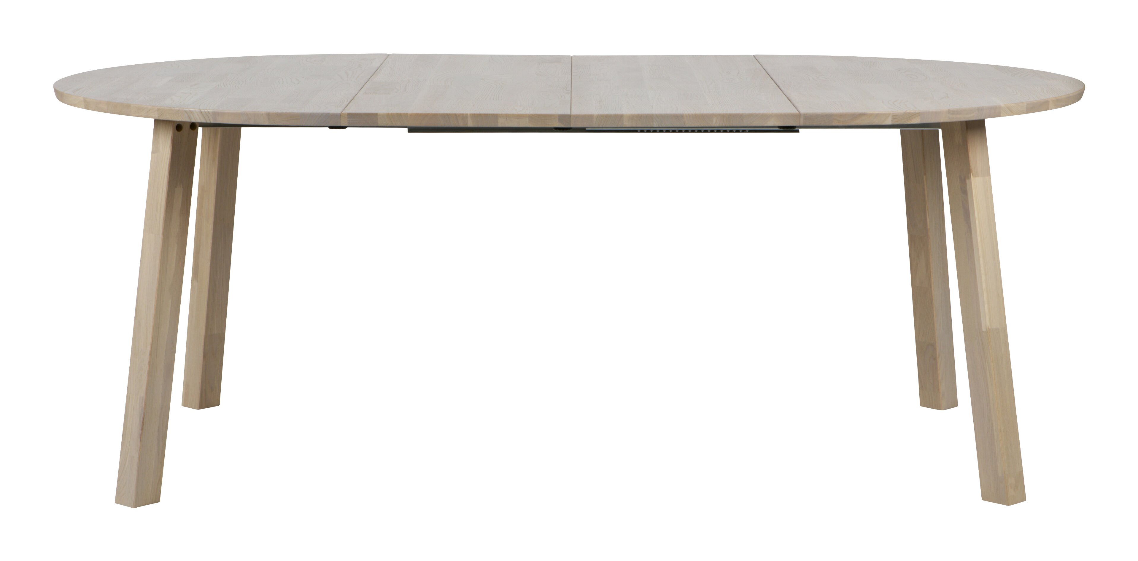 WOOOD Uitschuifbare Ronde Eettafel 'Lange Jan' 120 x 120-200cm, kleur Eiken