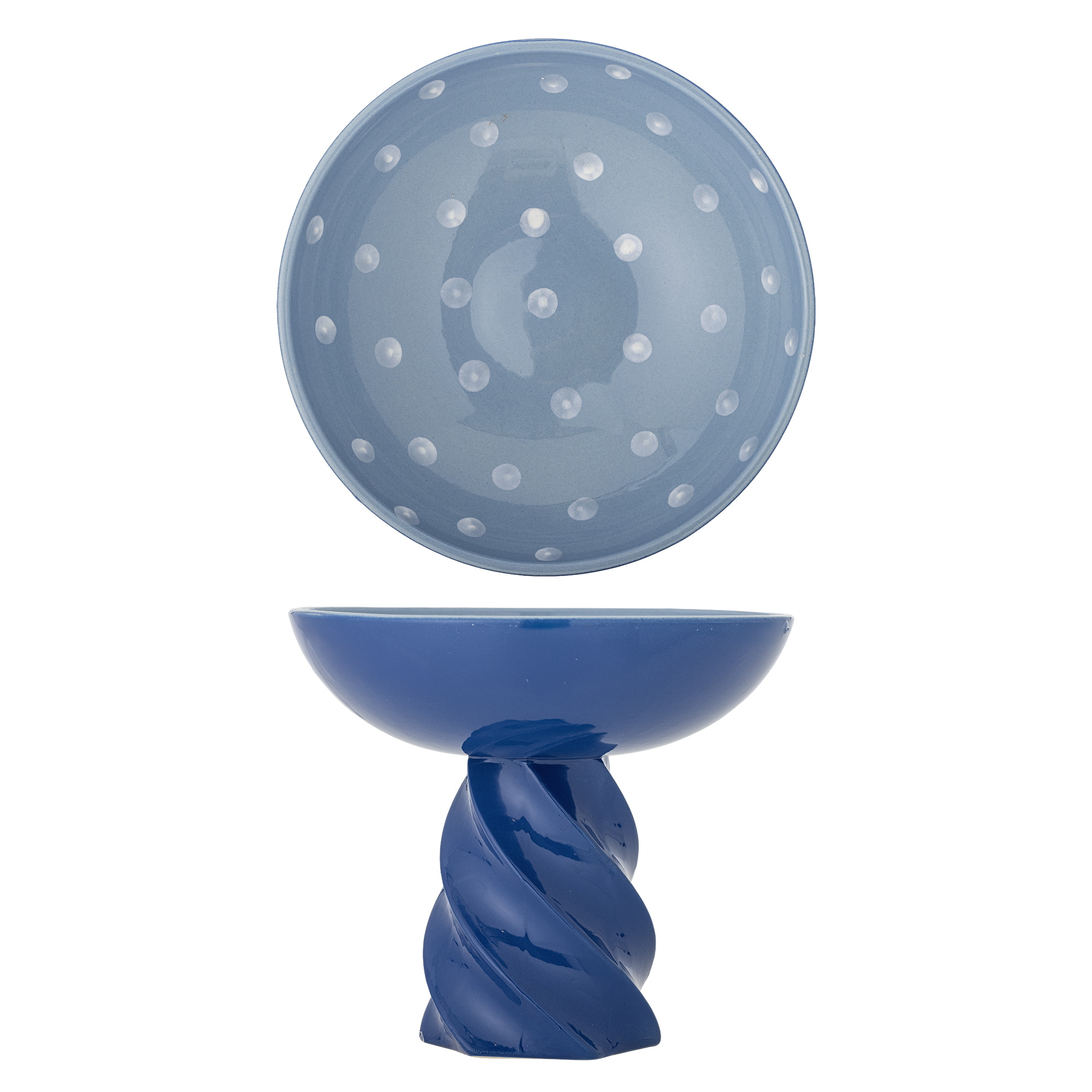 Bloomingville Schaal Riley 25cm - Blauw