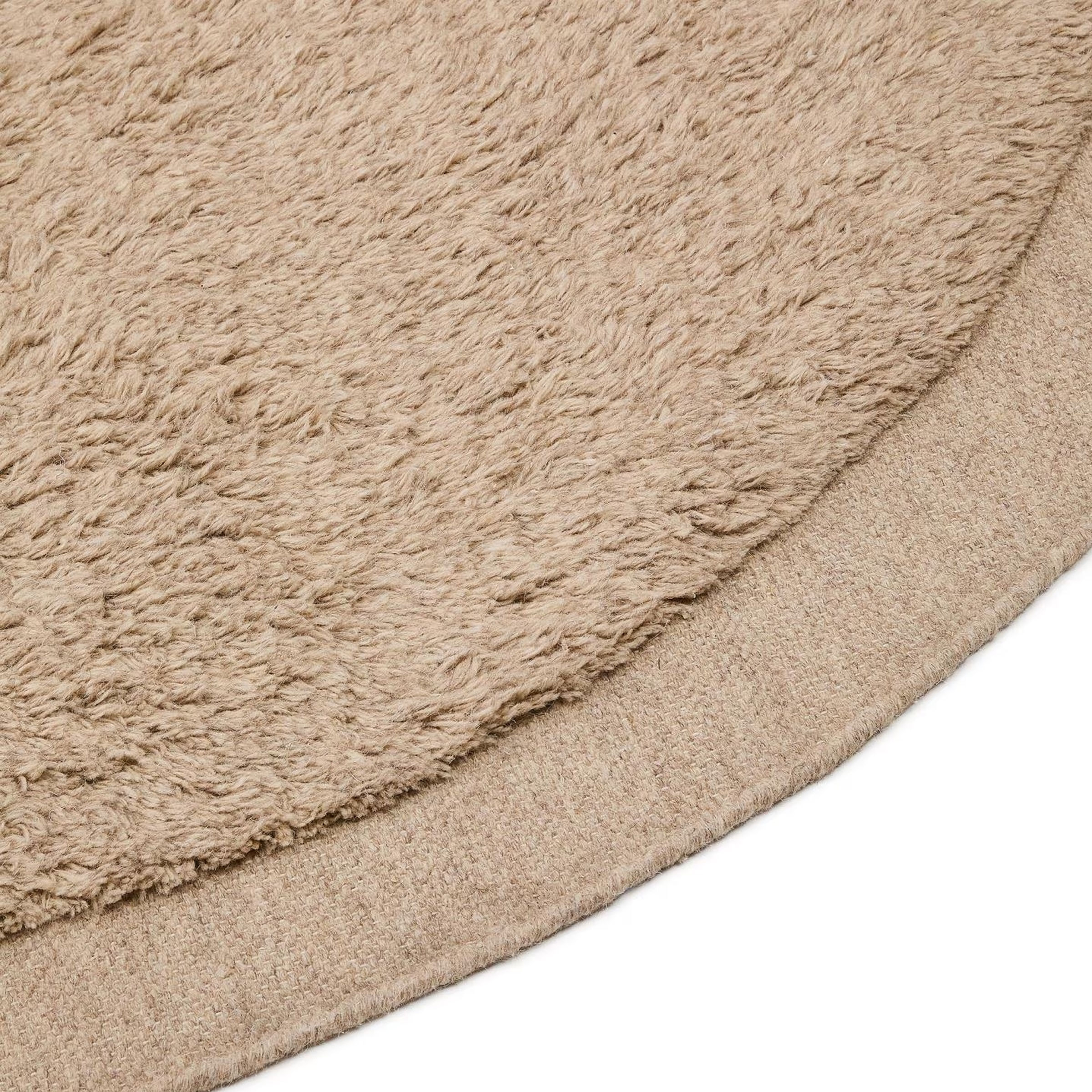 Kave Home Rond Vloerkleed 'Marely' Wol, 200cm