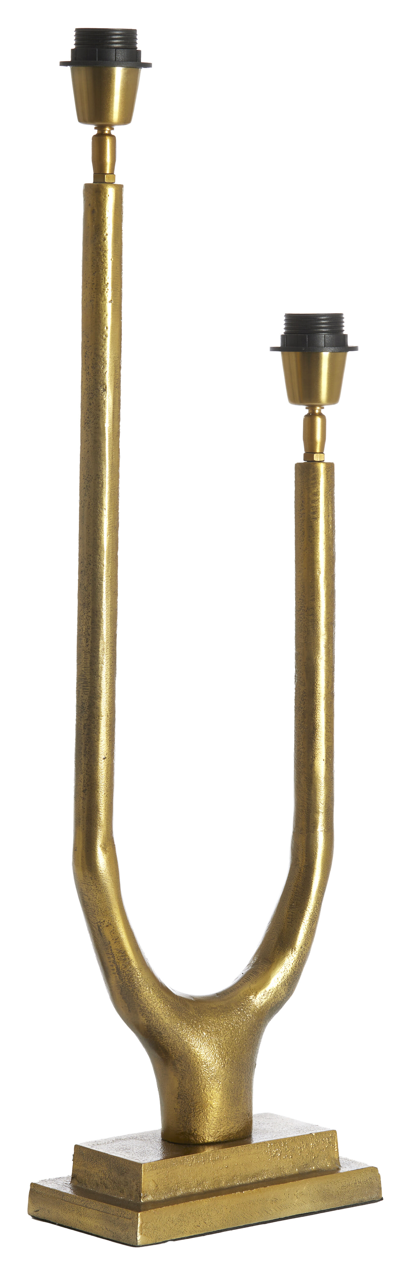 Light & Living Tafellamp 'Gavi' 2-Lamps, kleur Antiek Brons (excl. kap)