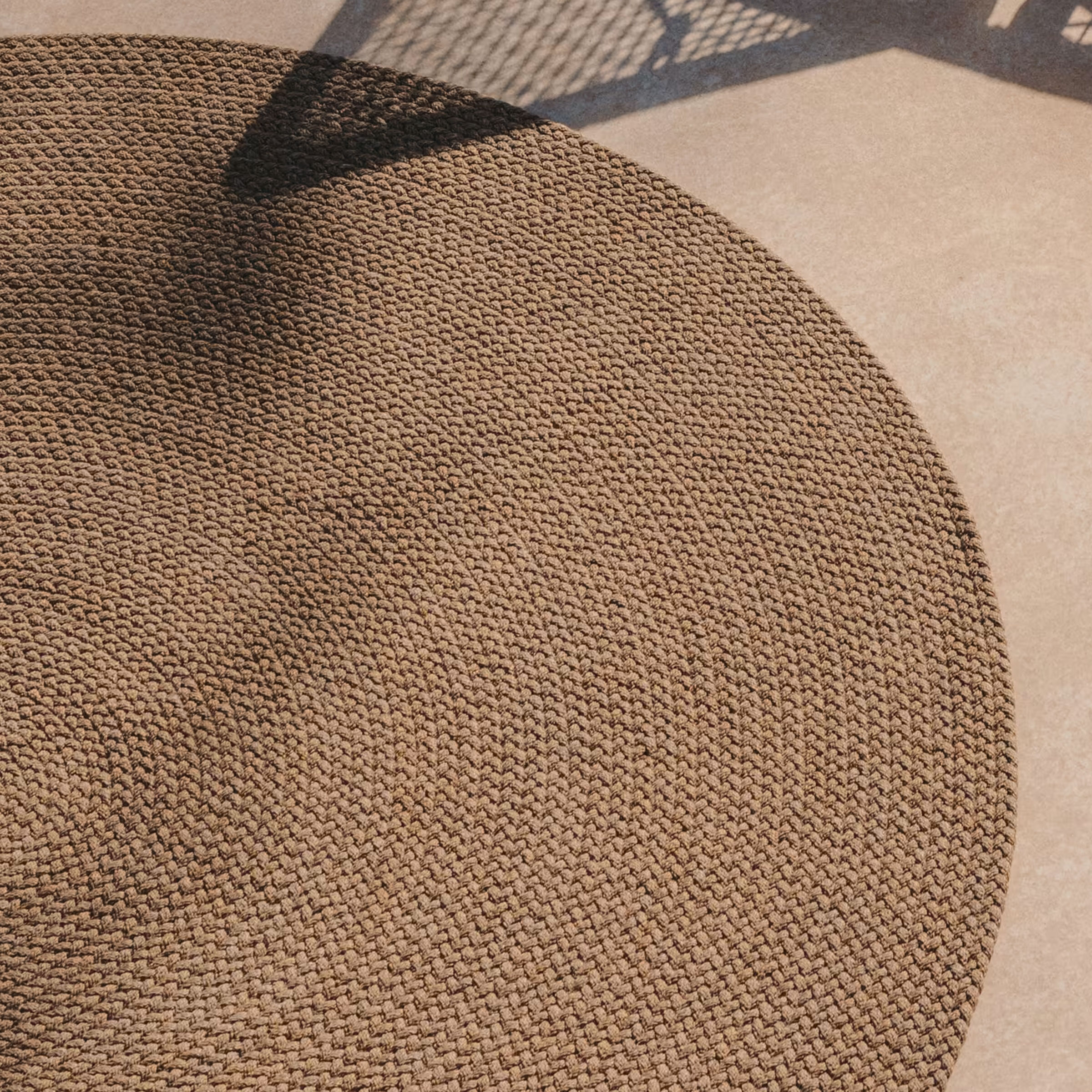 Kave Home Rond Vloerkleed 'Despas' 200cm, kleur Beige