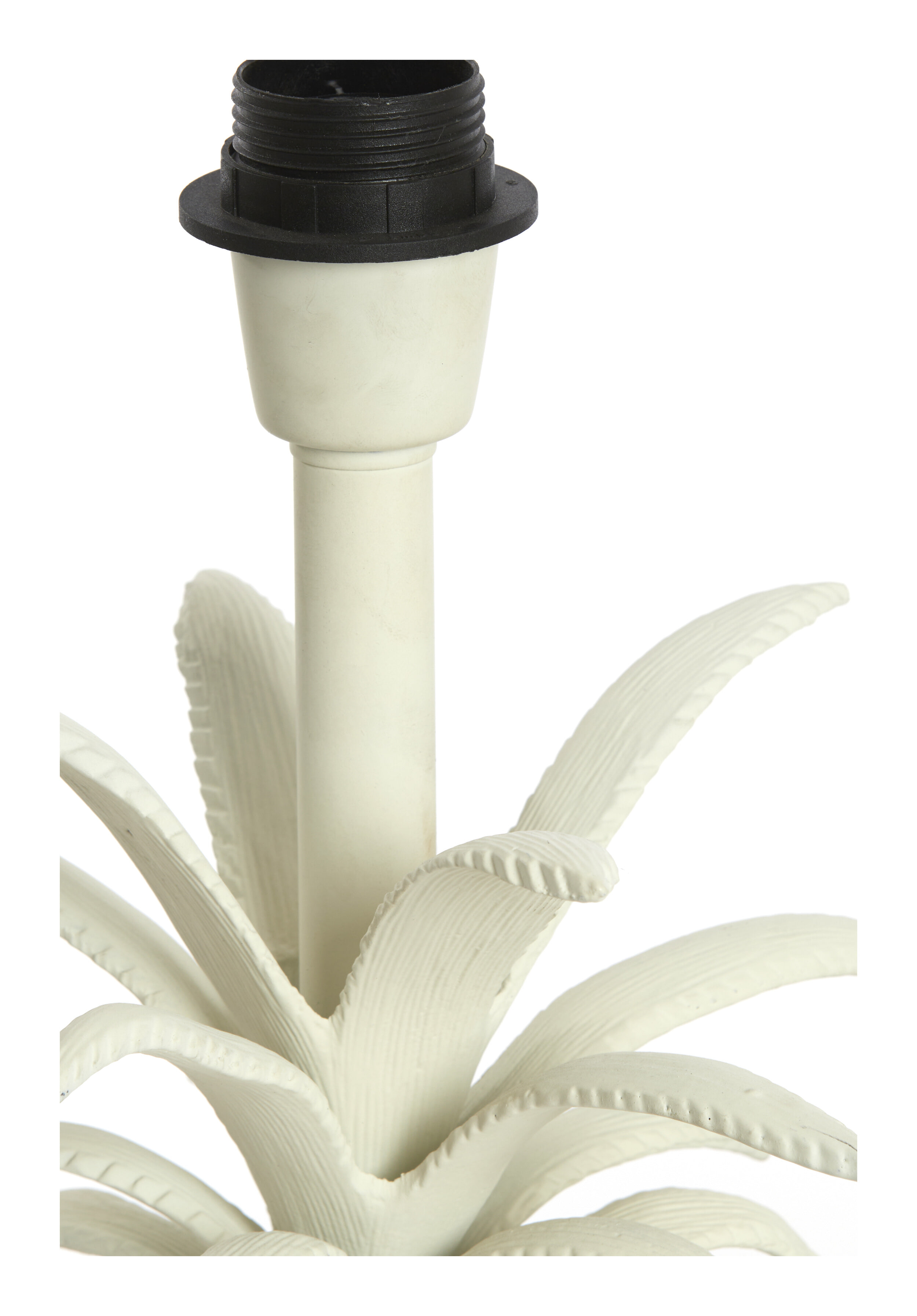 Light & Living Tafellamp 'Pineapple' 37cm, kleur Crème (excl. kap)