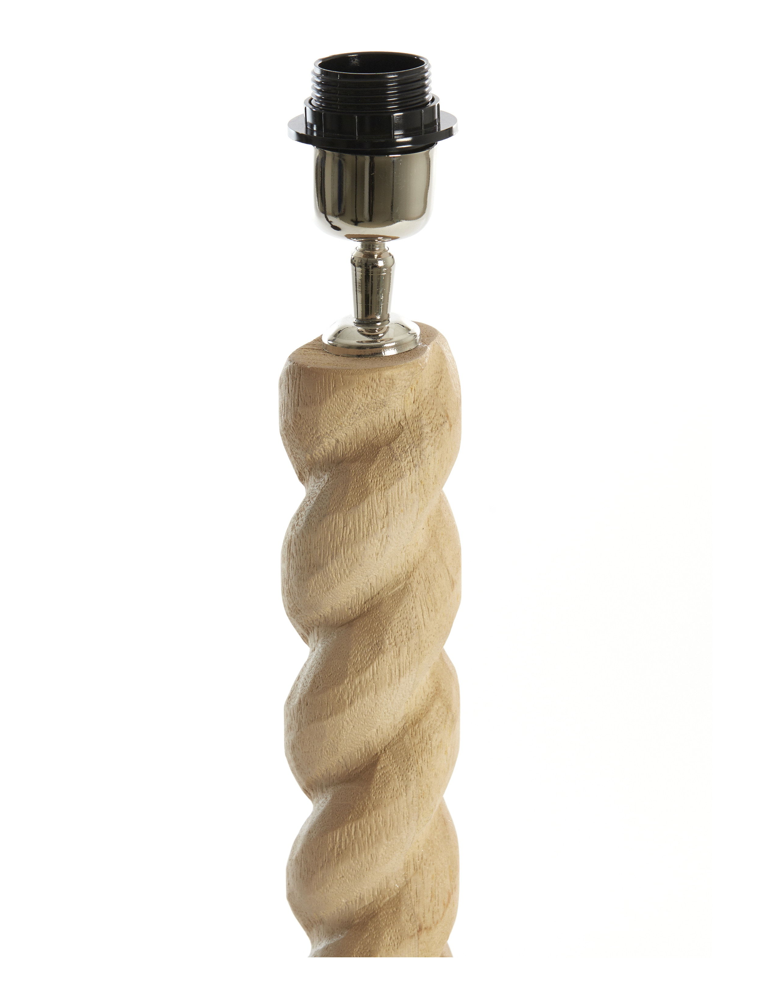 Light & Living Tafellamp 'Nanno' Mangohout, kleur Mat Naturel (excl. kap)