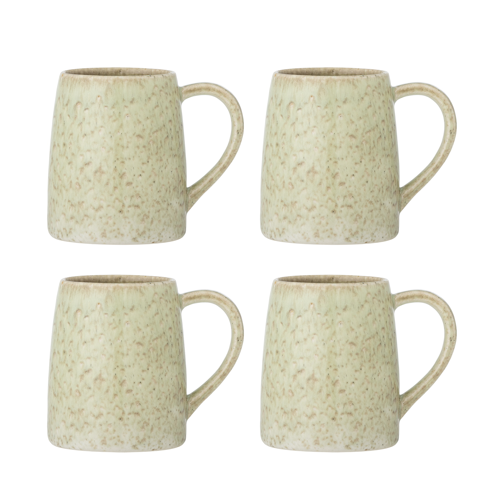Bloomingville Mok Winnie Set van 4 stuks - Groen/Beige