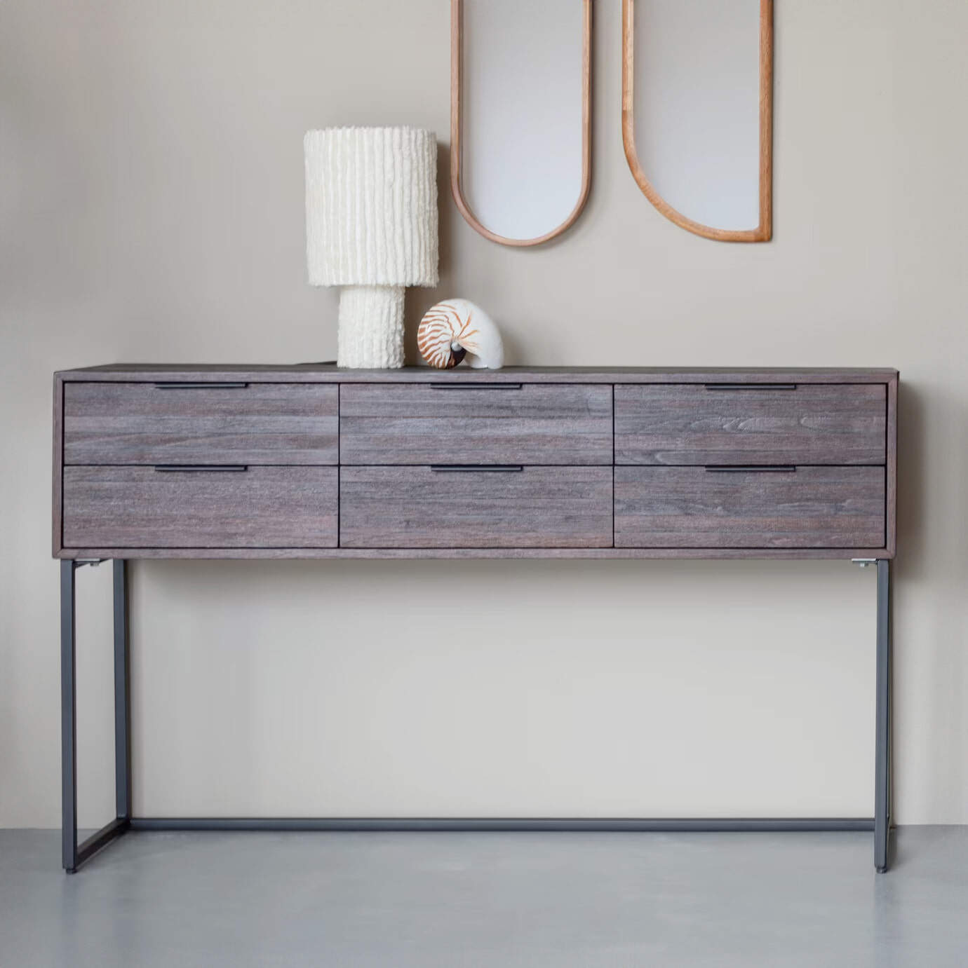 ZILT Dressoir / Sidetable 'Yasmijn' Teakhout, 135cm