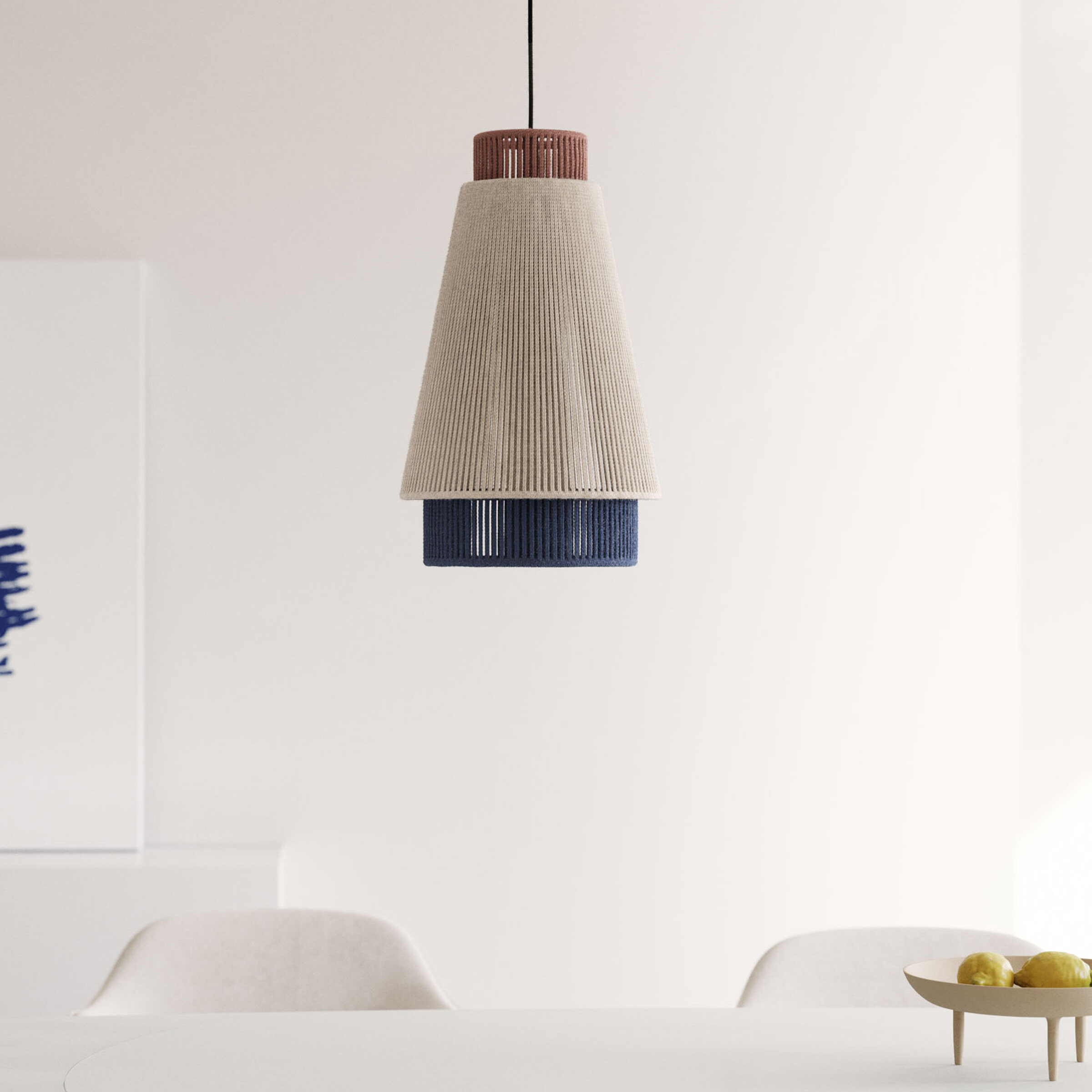 Kave Home Hanglamp Yuvia 30cm, Jute - Meerkleurig