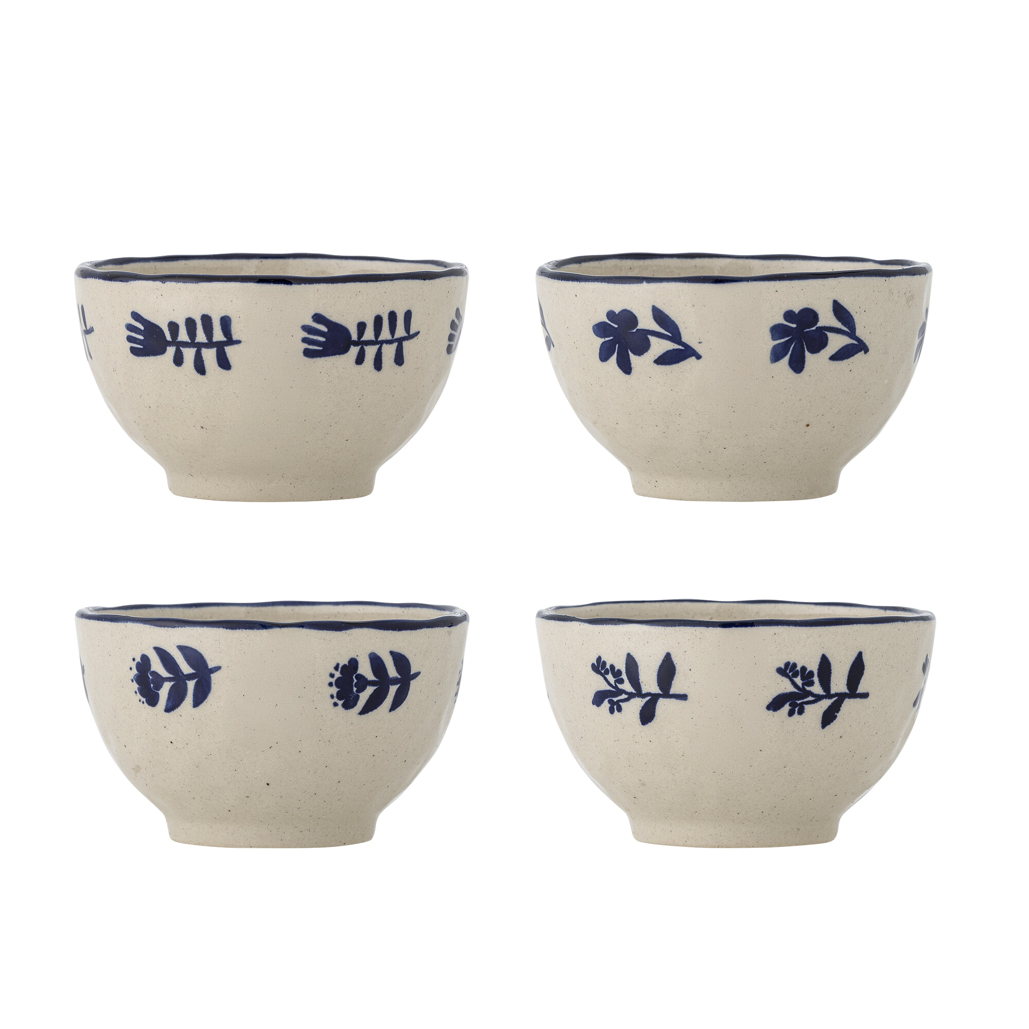 Bloomingville Schaal Eimy Set van 4 stuks, 11cm - Blauw