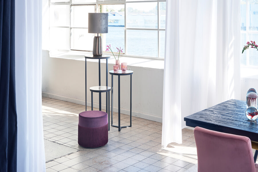 Light & Living Zuil 'Retiro' 60cm hoog, kleur Mat Zwart/Antiek Brons