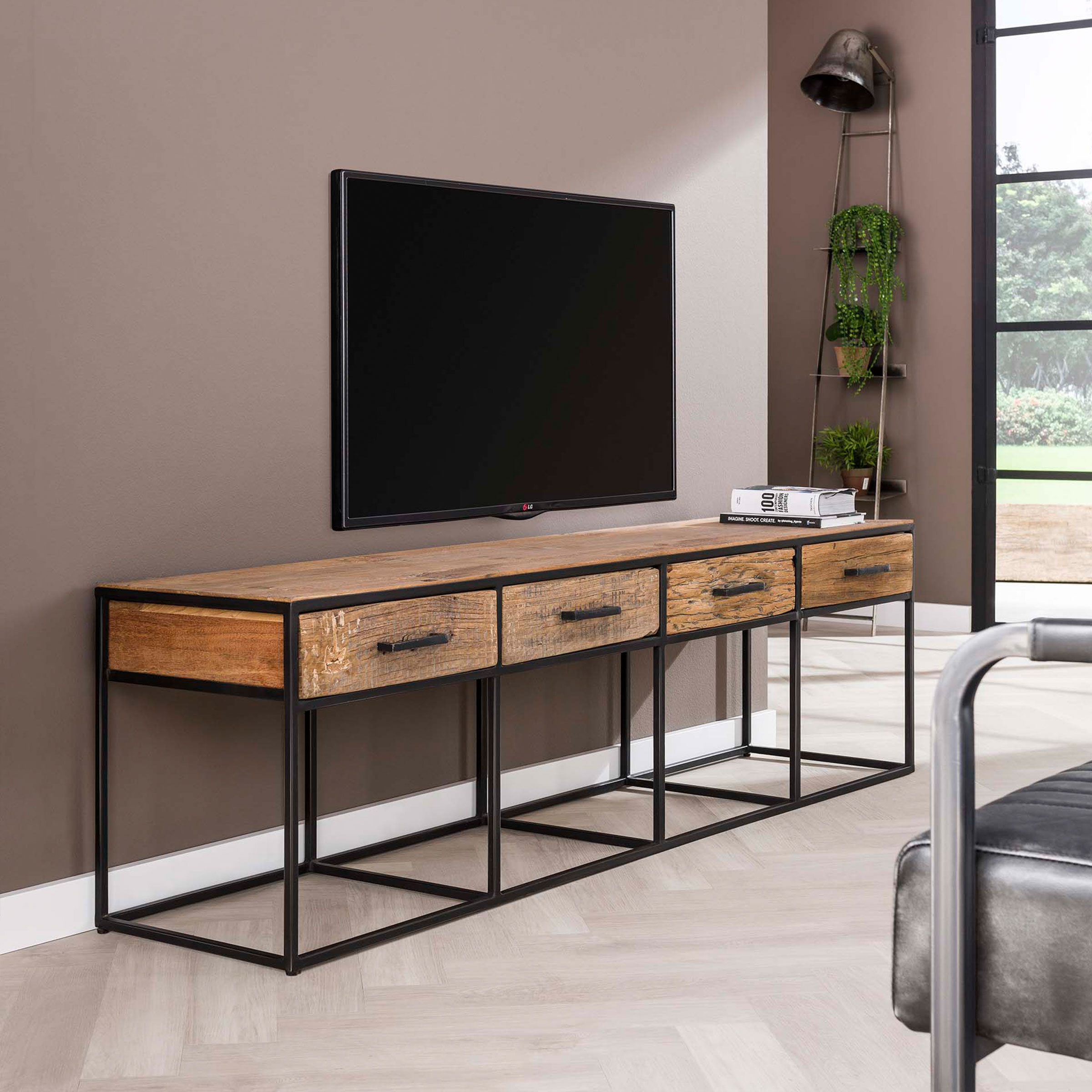 TV-meubel 'Tracy' met 4 laden, 180cm TV-meubel 'Tracy' met 4 laden, 180cm