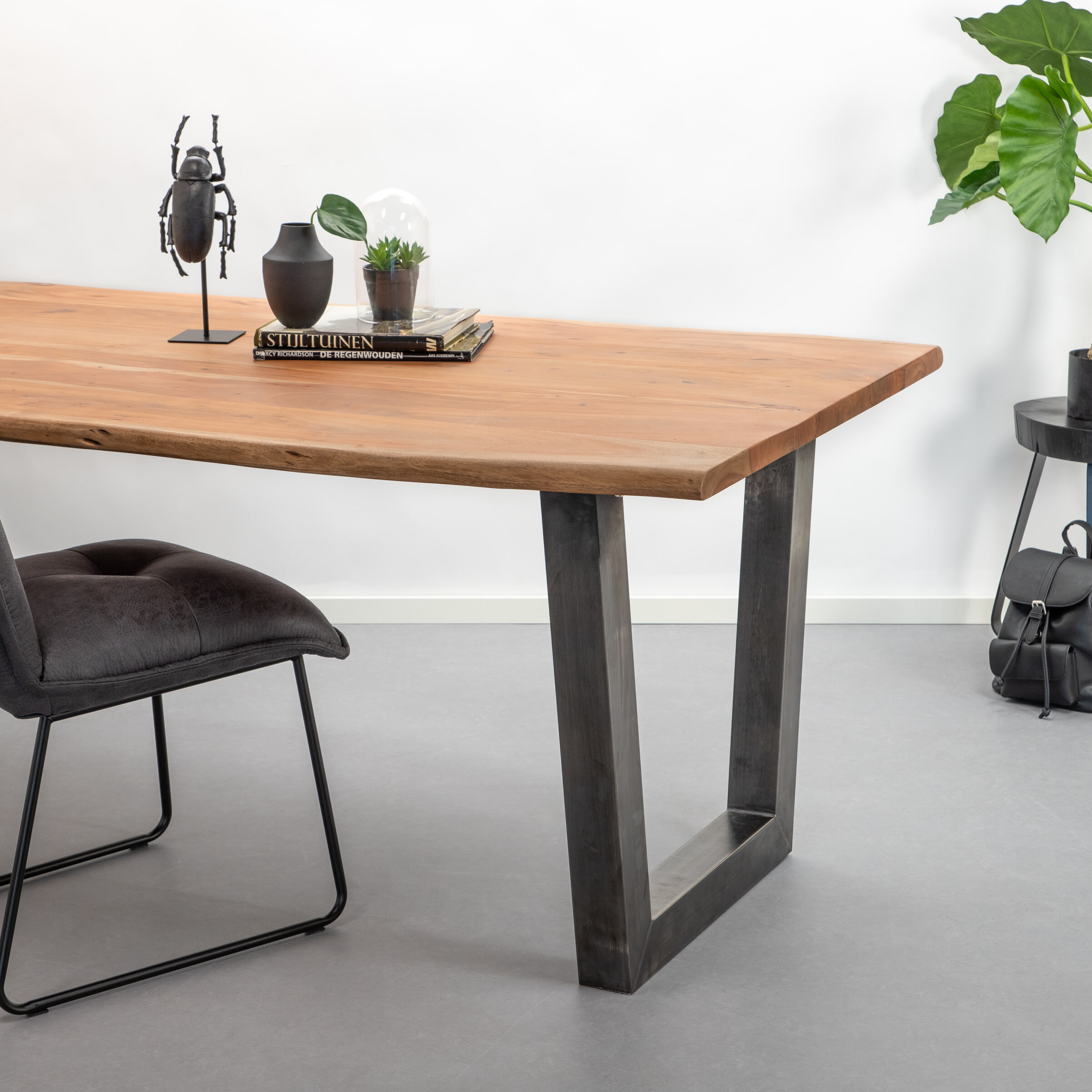 Sohome Eettafel 'Farron' boomstam, 300 x 100cm, kleur naturel