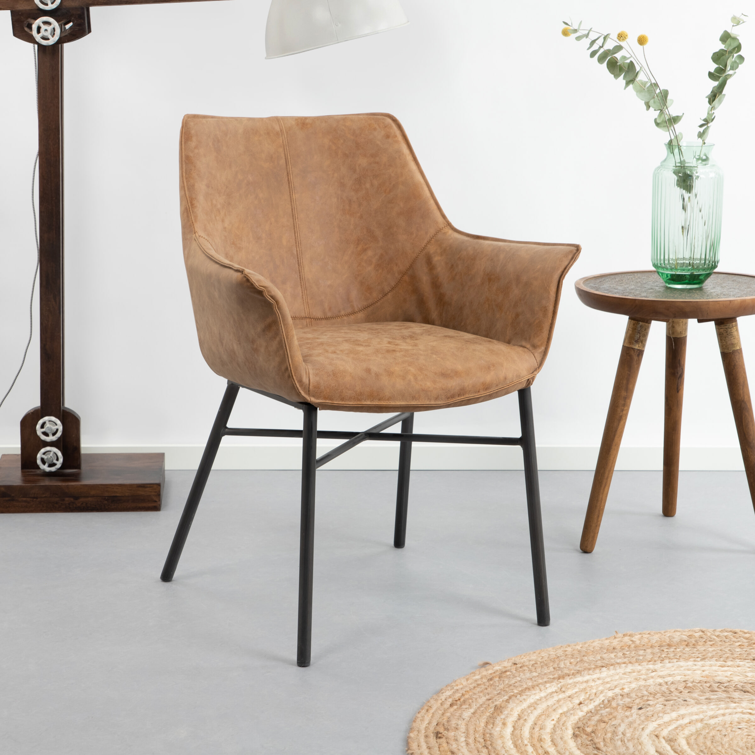 Eetkamerstoelen cognac? • Grote collectie • Sohome WOOOD Eetkamerstoel Swen• Sohome • Voorheen Meubelpartner