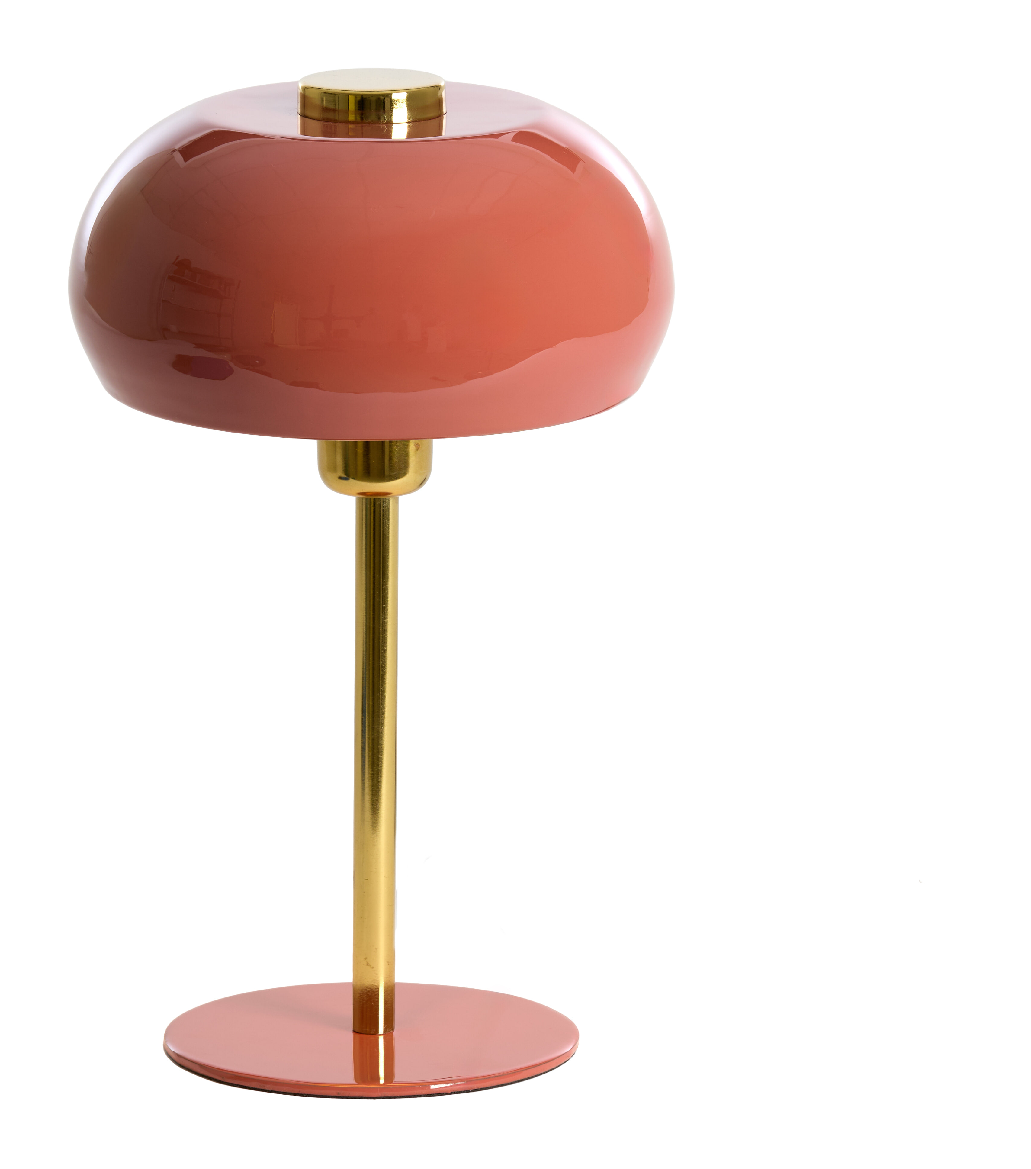 Light & Living Tafellamp 'Surin' 34cm, kleur Koraal/Goud