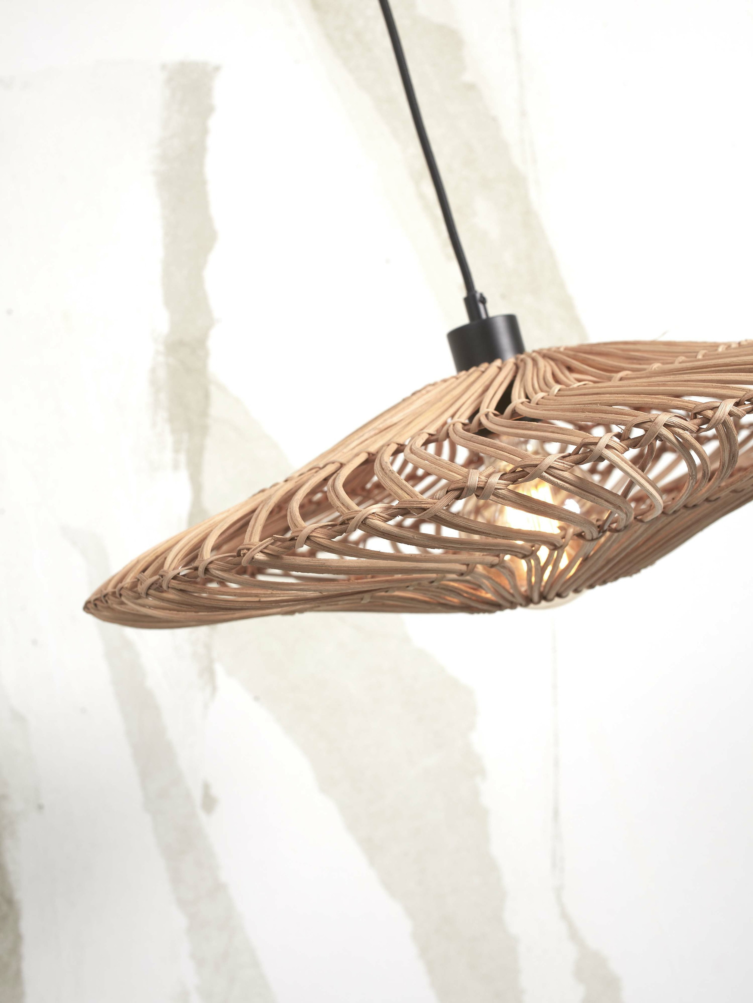 GOOD&MOJO Hanglamp 'Zanzibar' Rotan, 40cm, kleur Naturel