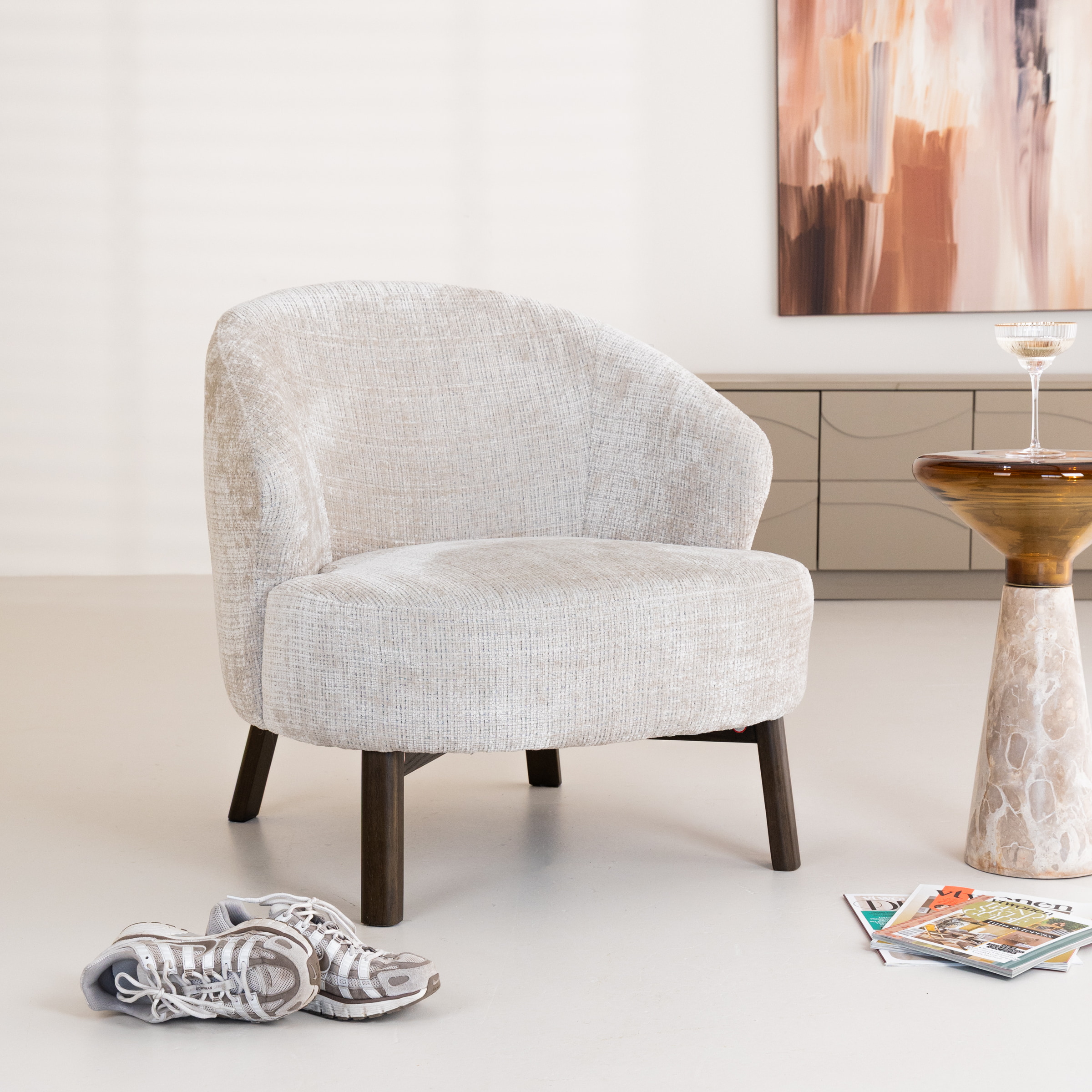 Bendt Fauteuil Zenas Chenille - Beige