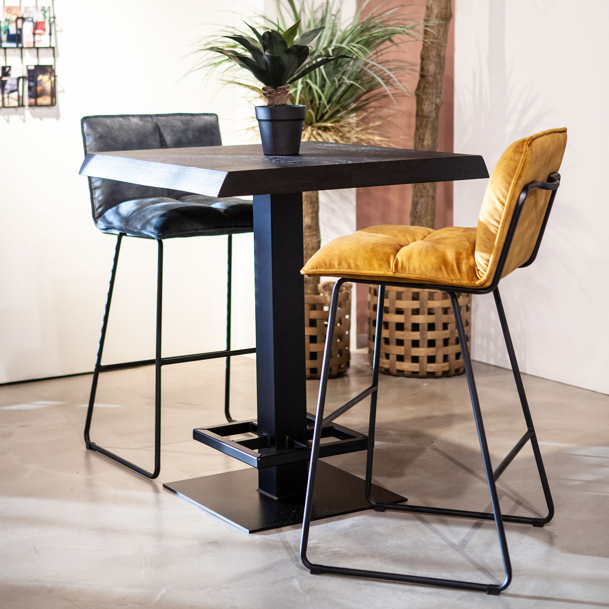 Eleonora Bartafel 'Ziggy' 80 x 80cm, kleur Zwart Eleonora Bartafel 'Ziggy' 80 x 80cm, kleur Zwart