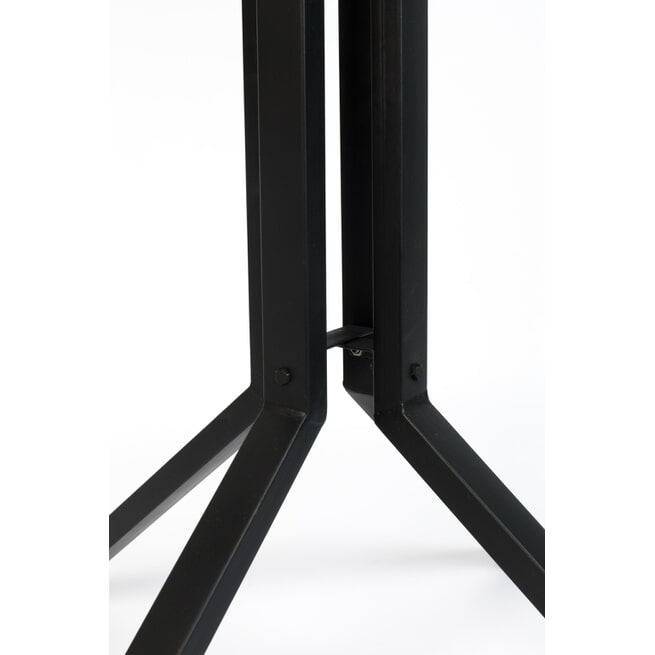 ZILT Bartafel 'Dinelson', Kleur zwart 75 x 75cm hoogte 110cm 