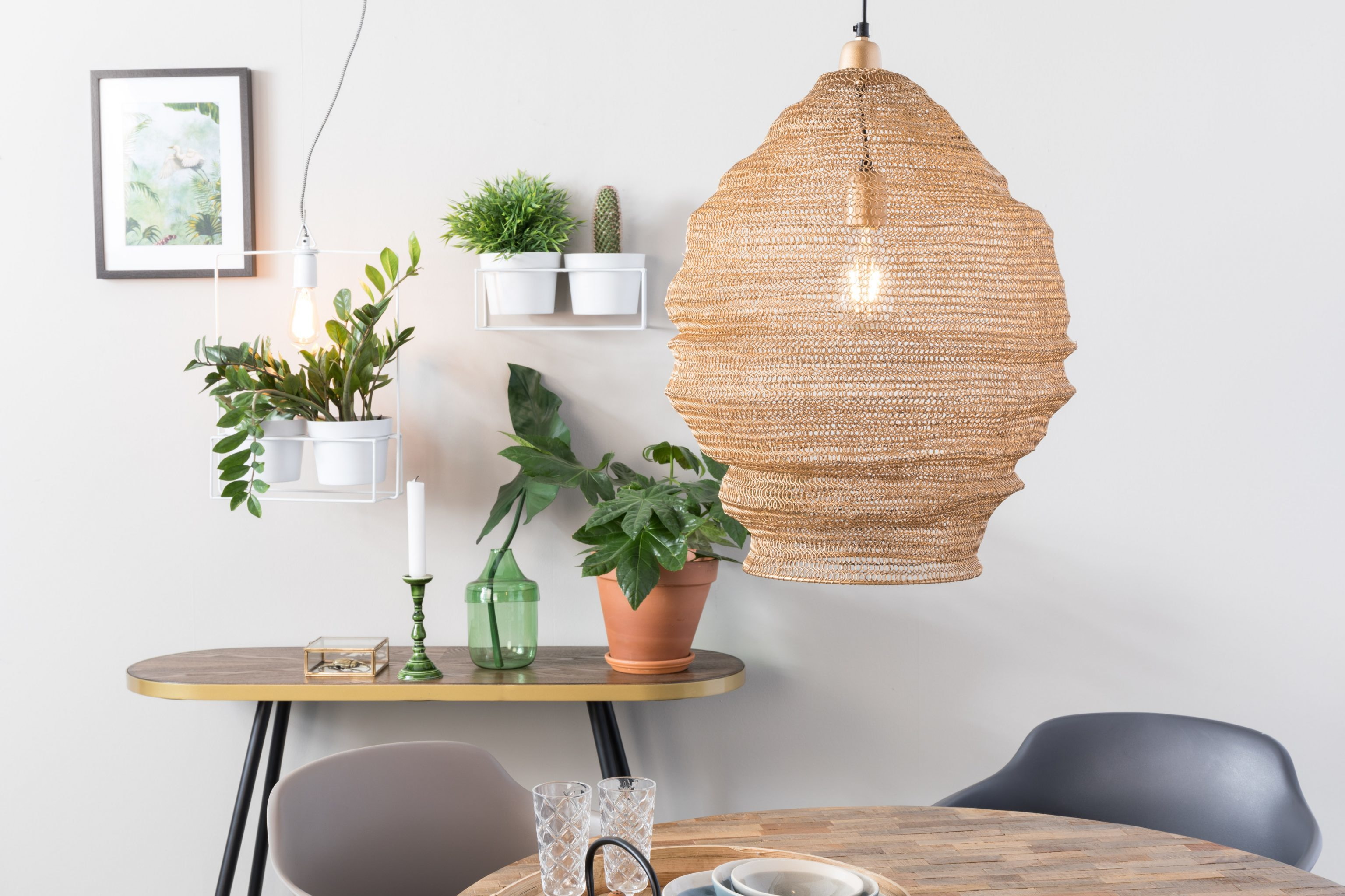 ZILT Hanglamp 'Toke' Large kleur goud