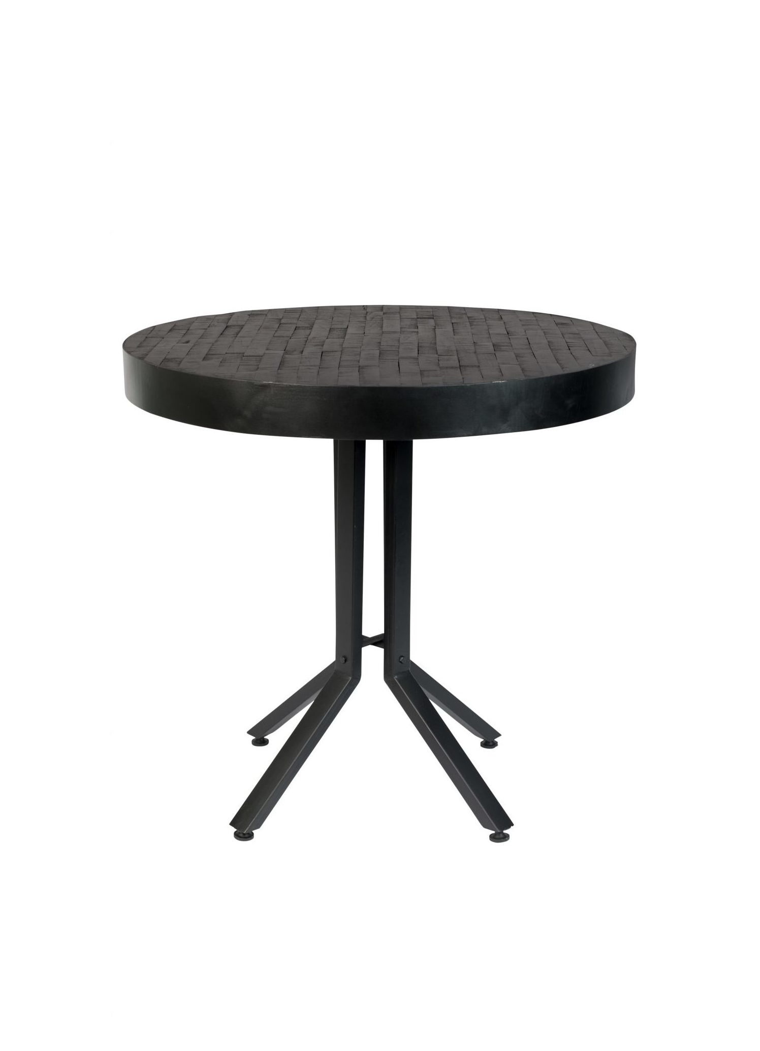 ZILT Industriële Ronde Bistrotafel 'Enjer' 75cm, kleur Zwart ZILT Industriële Ronde Bistrotafel 'Enjer' 75cm, kleur Zwart